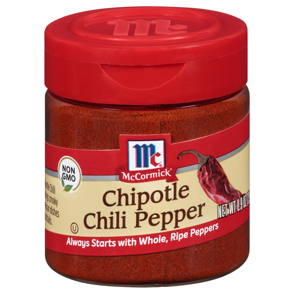 McCormick Chipotle Chili Pepper, 0.9 oz - Case of 6