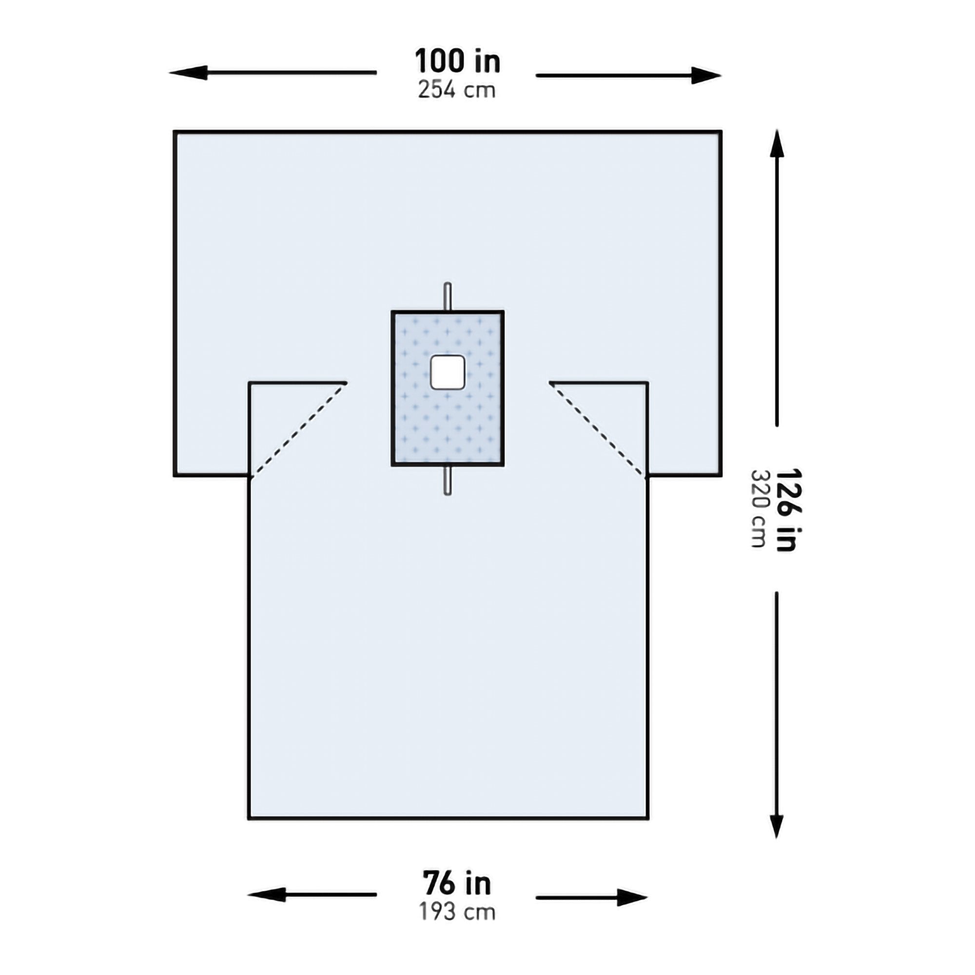 McKesson Brand - Surgical Drape McKesson Breast Drape 100 W X 76 W X 126 L Inch Sterile [1/PK]