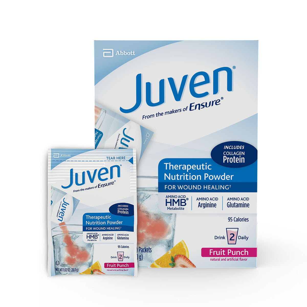 Abbott Nutrition - Oral Supplement Juven® Fruit Punch Flavor Powder 1.01 oz. Individual Packet [1/EA]