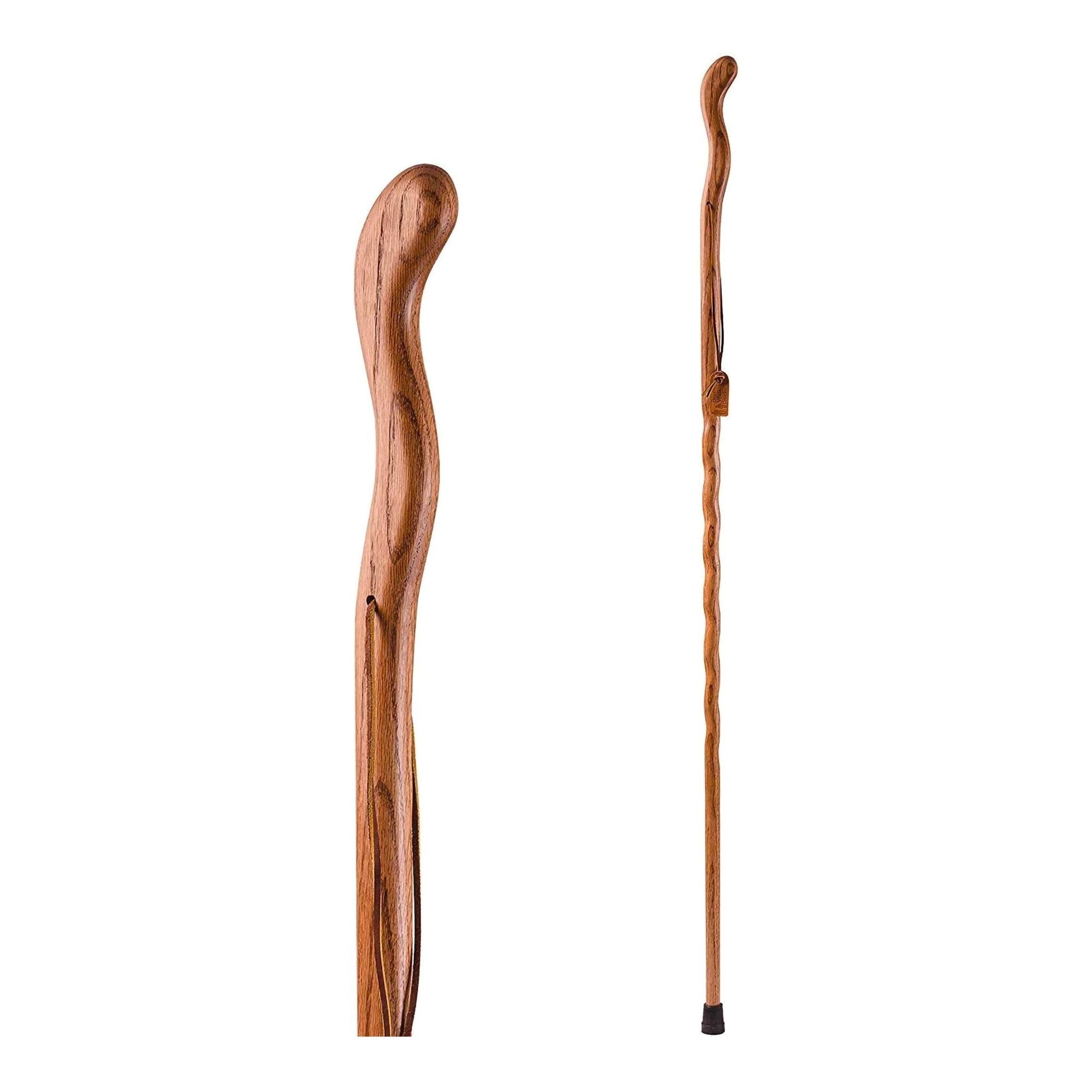 Mabis Healthcare - Walking Stick Brazos™ Twisted Fitness Walker Wood 58 Inch Height Red [1/EA]