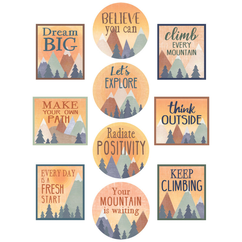TEACHER CREATED RESOURCES - Moving Mountains Positive Sayings Accents, 30 Per Pack, 3 Packs