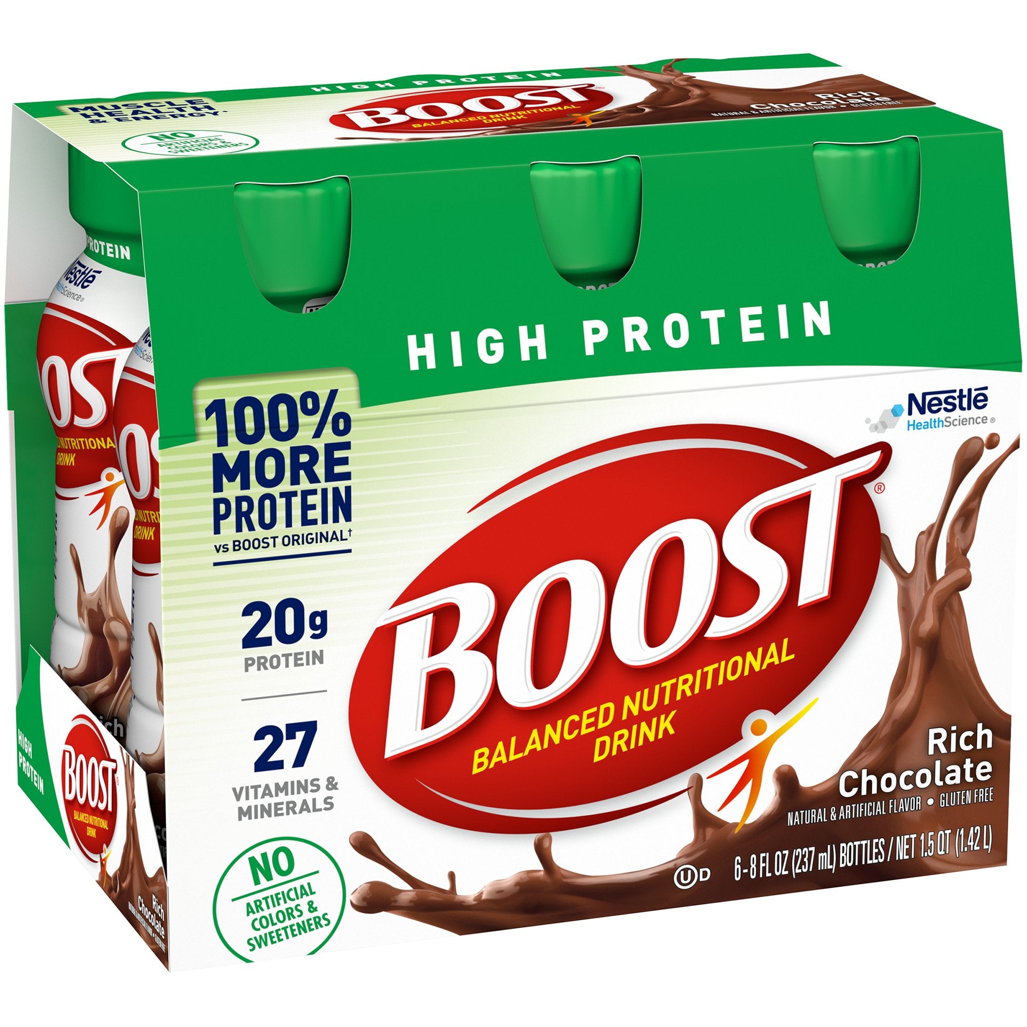 Nestle Healthcare Nutrition - Oral Supplement Boost® High Protein Rich Chocolate Flavor Liquid 8 oz. Bottle [1/EA]