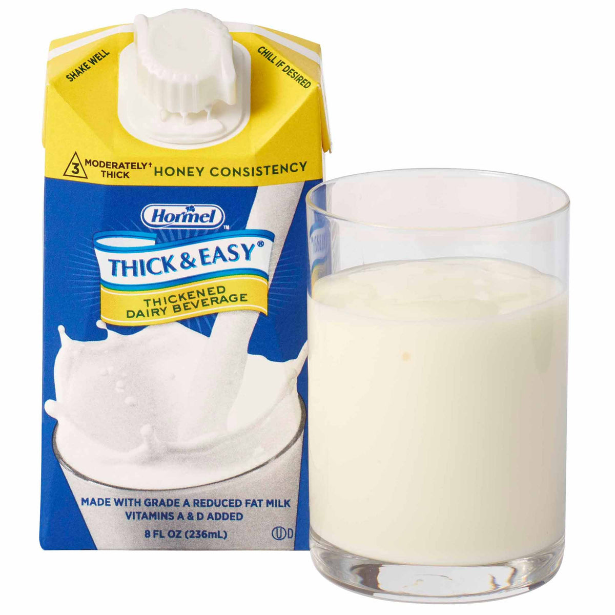Lyons Magnus LLC - Thickened Beverage Thick & Easy® Dairy 8 oz. Carton Milk Flavor Liquid IDDSI Level 3 Moderately Thick/Liquidized [1/EA]