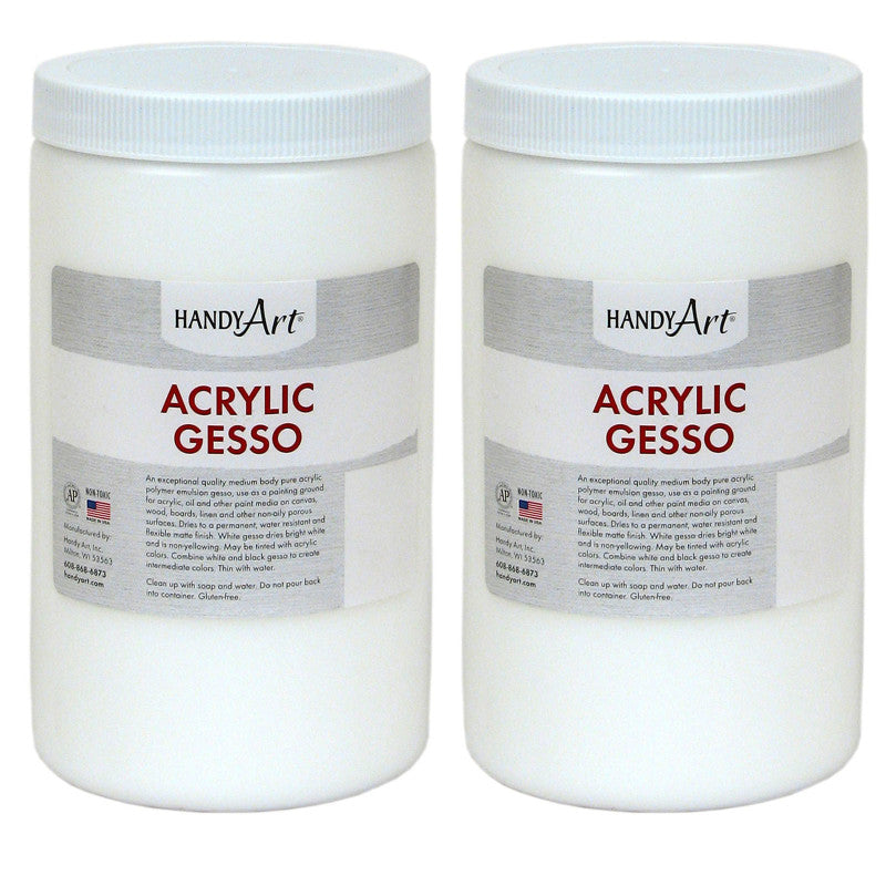 HANDY ART - Acrylic Gesso, 32 oz., Pack of 2