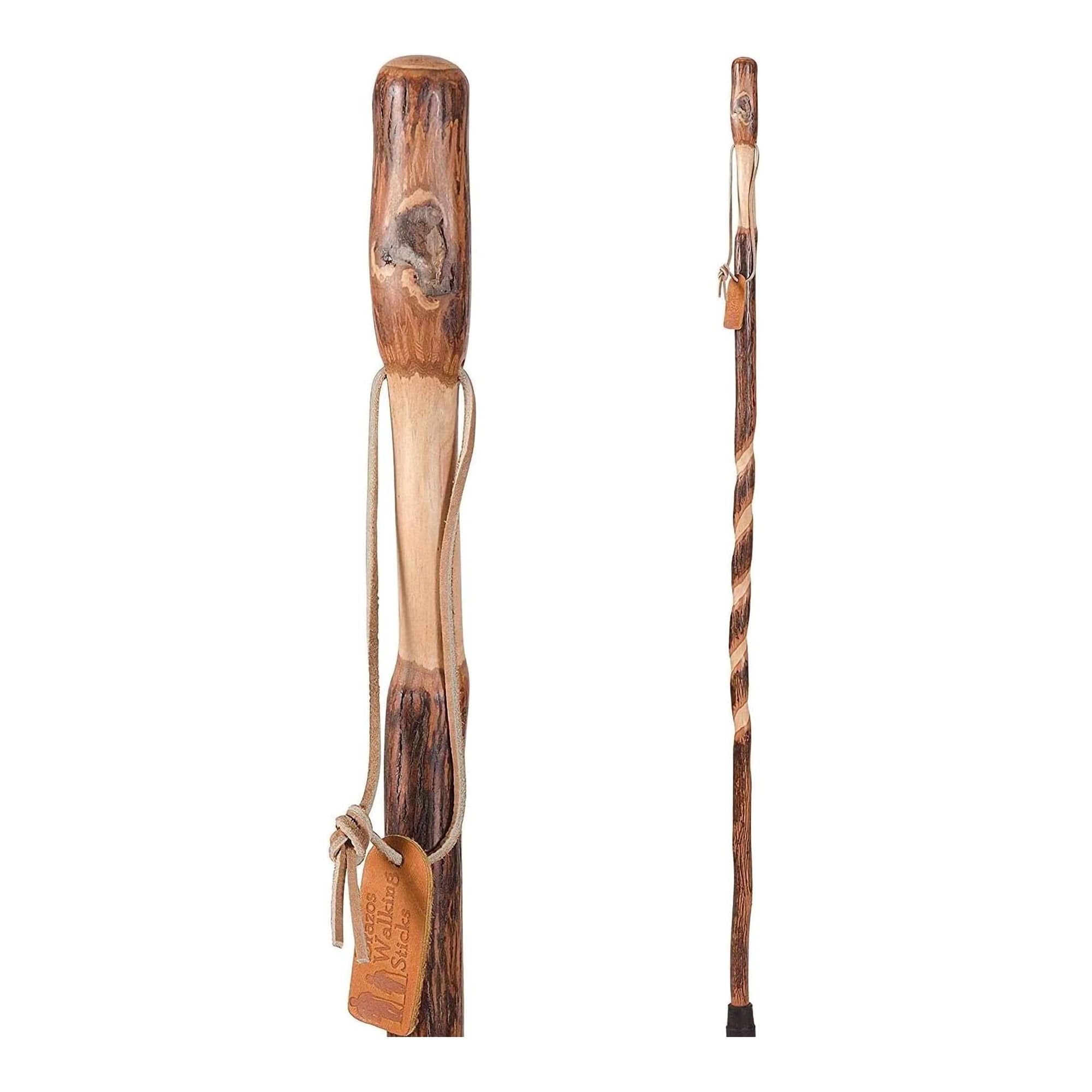 Mabis Healthcare - Walking Stick Brazos™ Twisted Wood 58 Inch Height Hickory [1/EA]