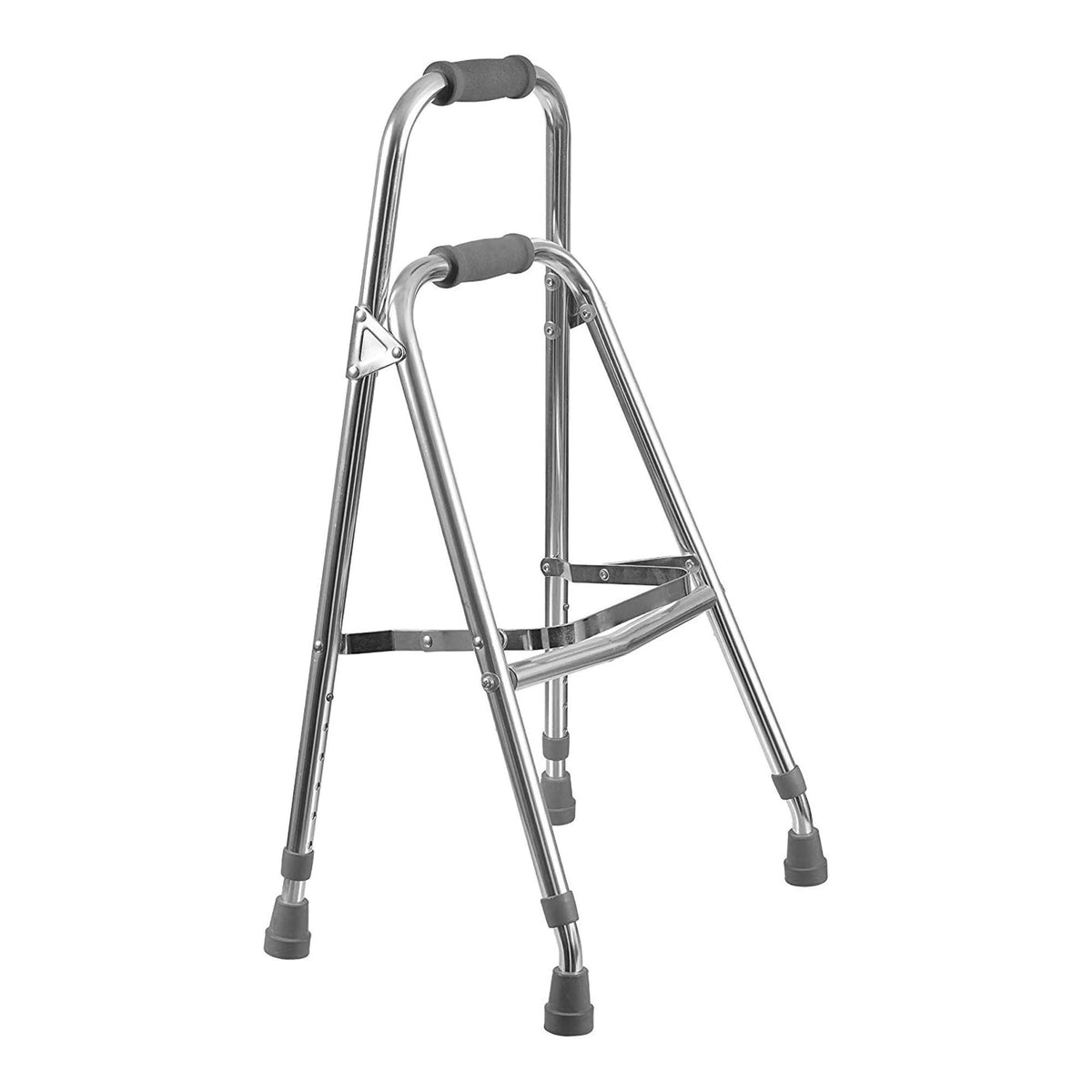 Mabis Healthcare - Side Step Folding Walker DMI® Hemi Aluminum Frame 250 lbs, Weight Capacity 30 ro 35 Inch Height [1/EA]