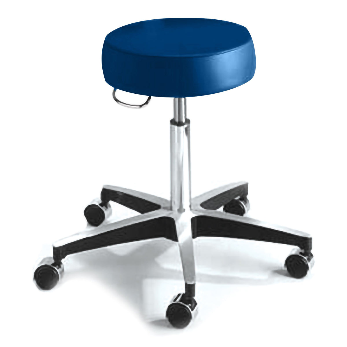 McKesson Brand - Exam Stool McKesson Backless Pneumatic Height Adjustment 5 Casters Agate Blue [1/EA]