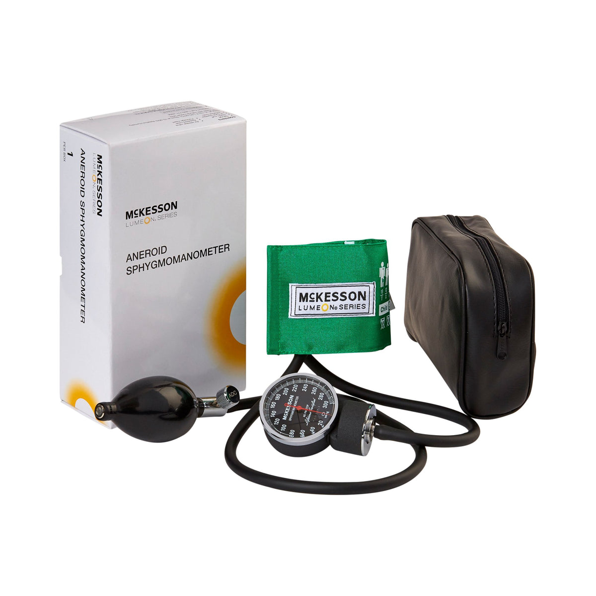 McKesson Brand - Aneroid Sphygmomanometer Unit McKesson LUMEON™ Pediatric Cuff Nylon Cuff 13 - 19.5 cm Pocket Aneroid [1/BX]
