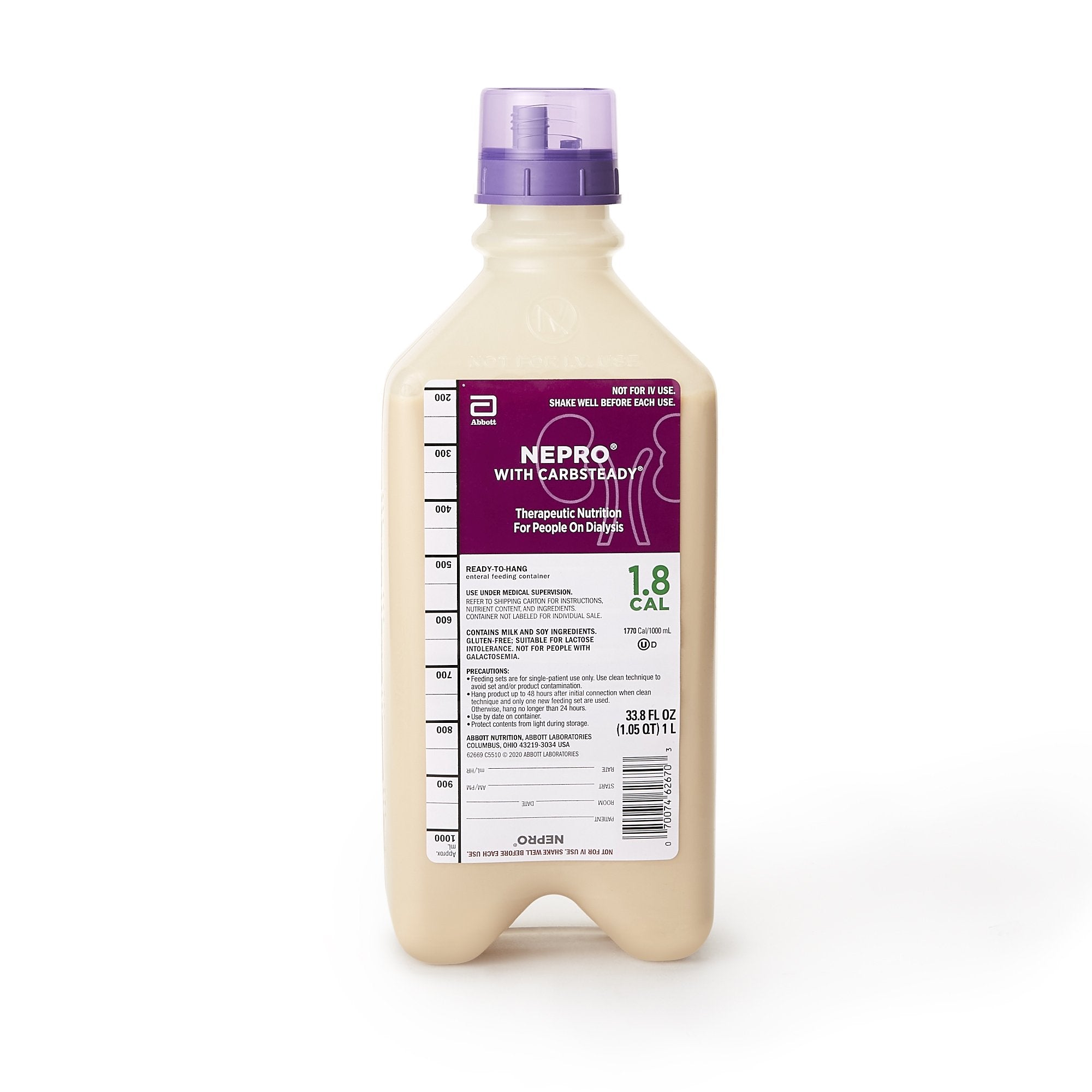 Abbott Nutrition - Oral Supplement Nepro® with Carbsteady® Homemade Vanilla Flavor Liquid 33.8 oz. Bottle [1/EA]