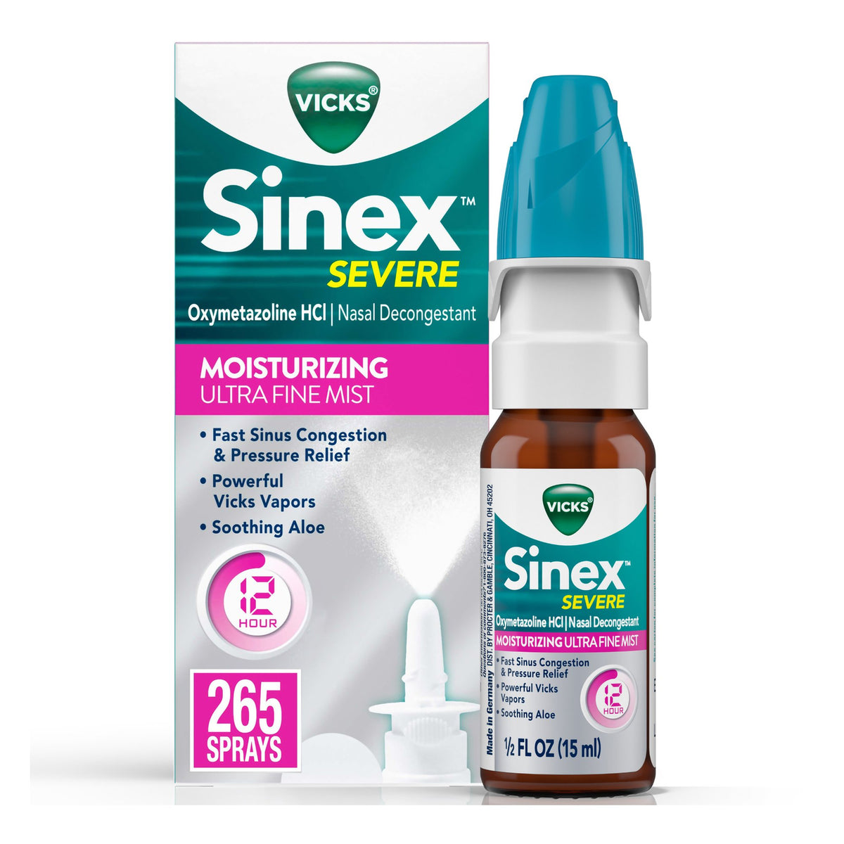 Procter & Gamble - Nasal Decongestant Vicks® Sinex™ Severe Ultra Fine 0.05% Nasal Spray 0.5 oz. [1/EA]