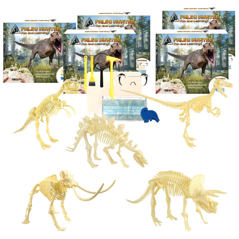 HAMILTONBUHL - Paleo Hunter™ Dig Kit for STEAM Education - All Five Dinosaurs
