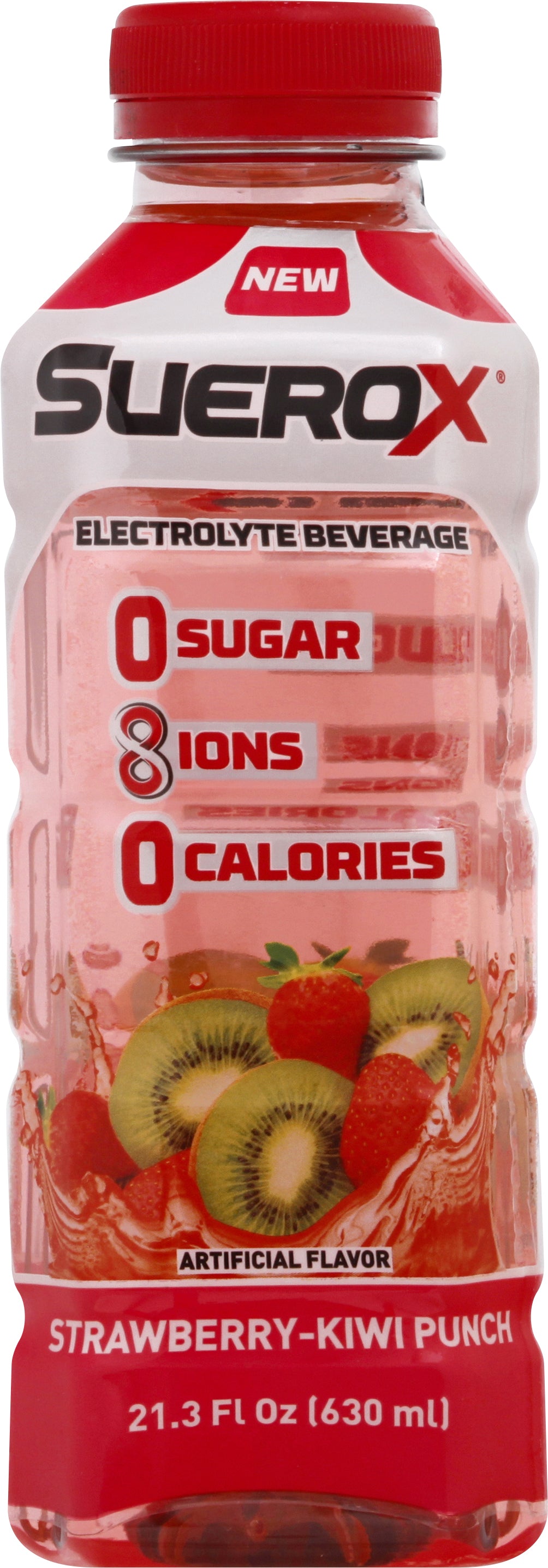 SueroX Electrolyte Strawberry-Kiwi Punch Beverage 21.3 oz - Case of 12