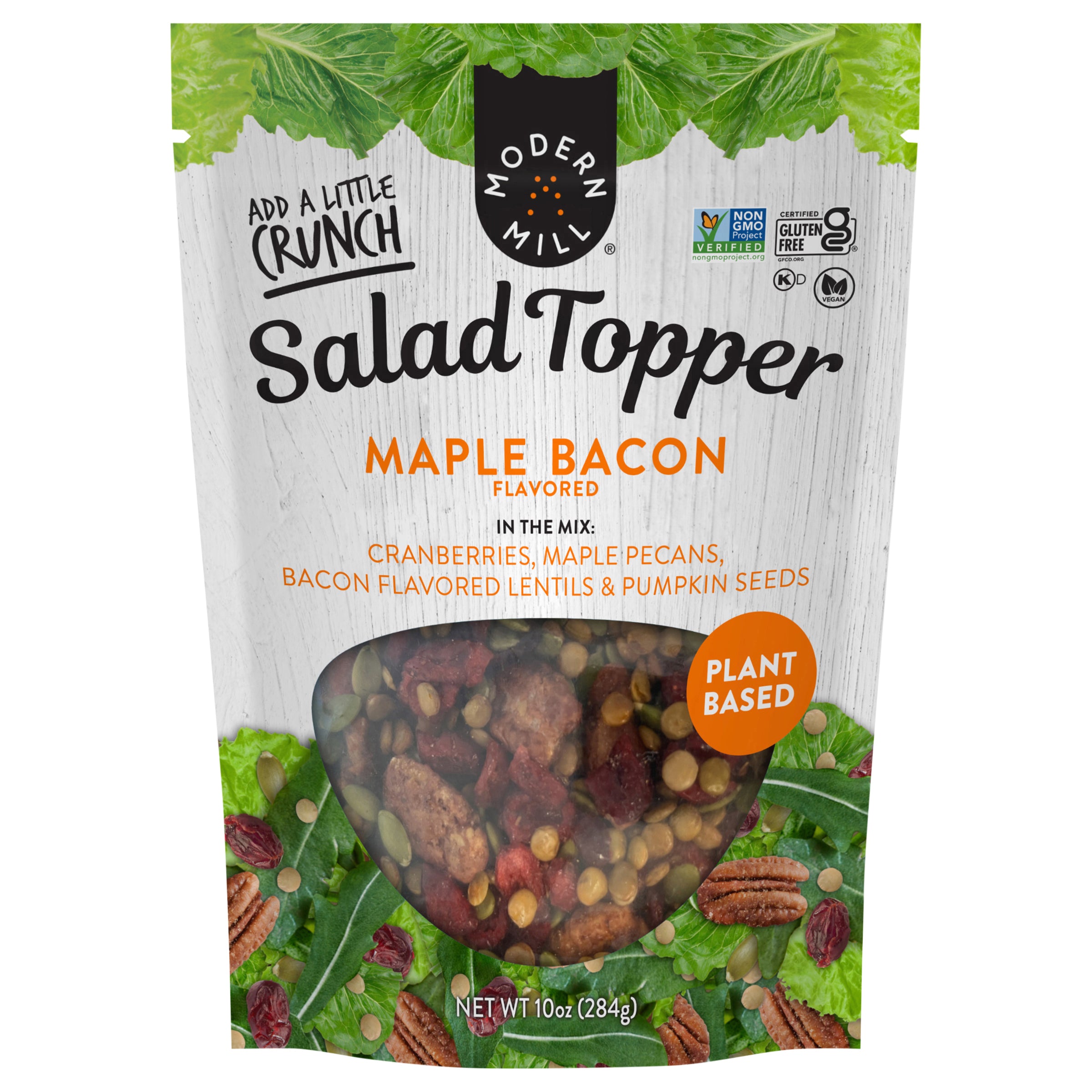 Modern Mill Maple Bacon Flavored Salad Topper 10oz, Gluten-Free, Vegan, Non GMO - Case of 6