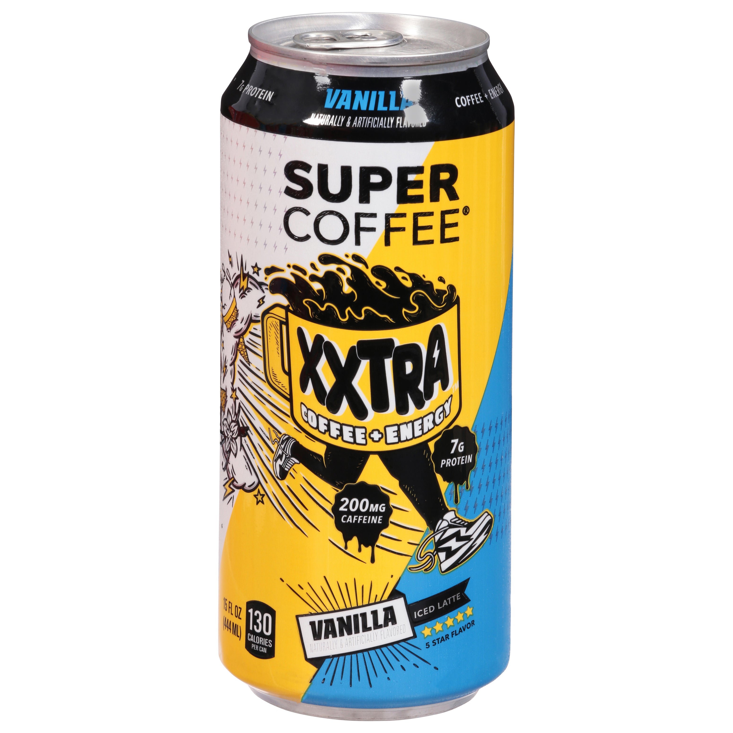 Super Coffee Xxtra Iced Latte Vanilla Coffee 15 fl oz - Case of 12