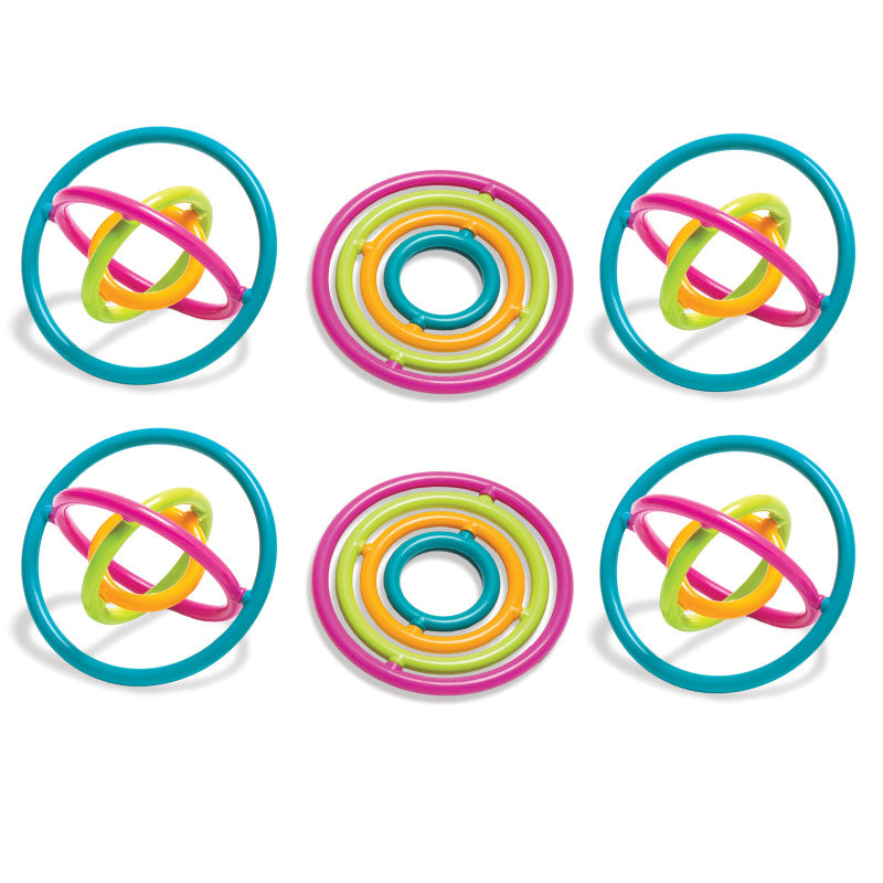 THE PENCIL GRIP - Gyrobi, Plastic Ring Fidget Toy, Pack of 6