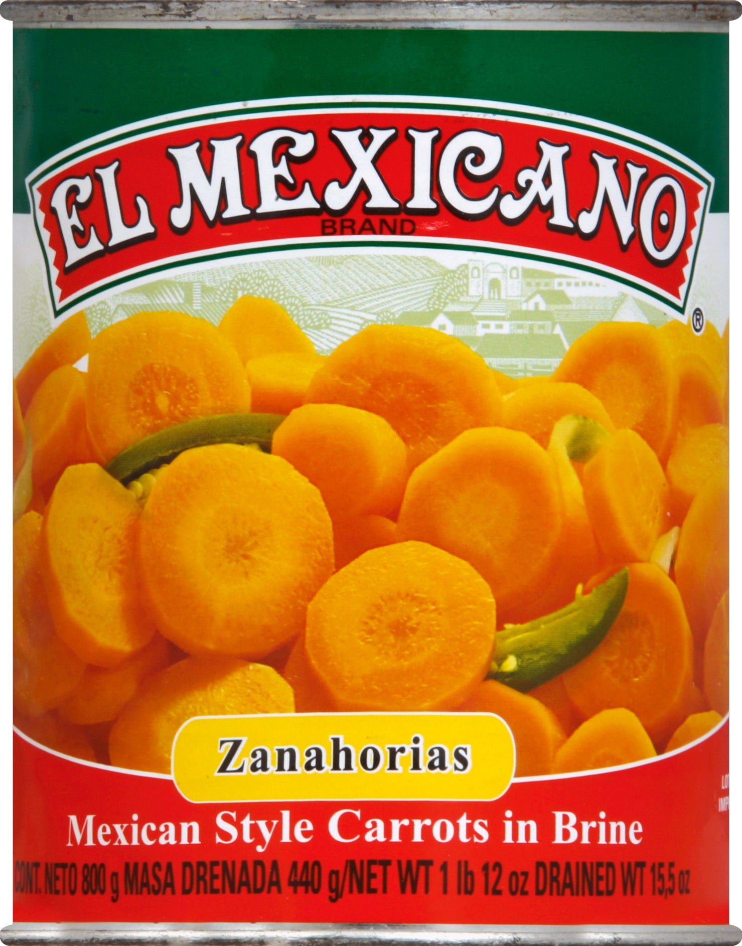 El Mexicano Zanahorias 28 oz - Case of 12