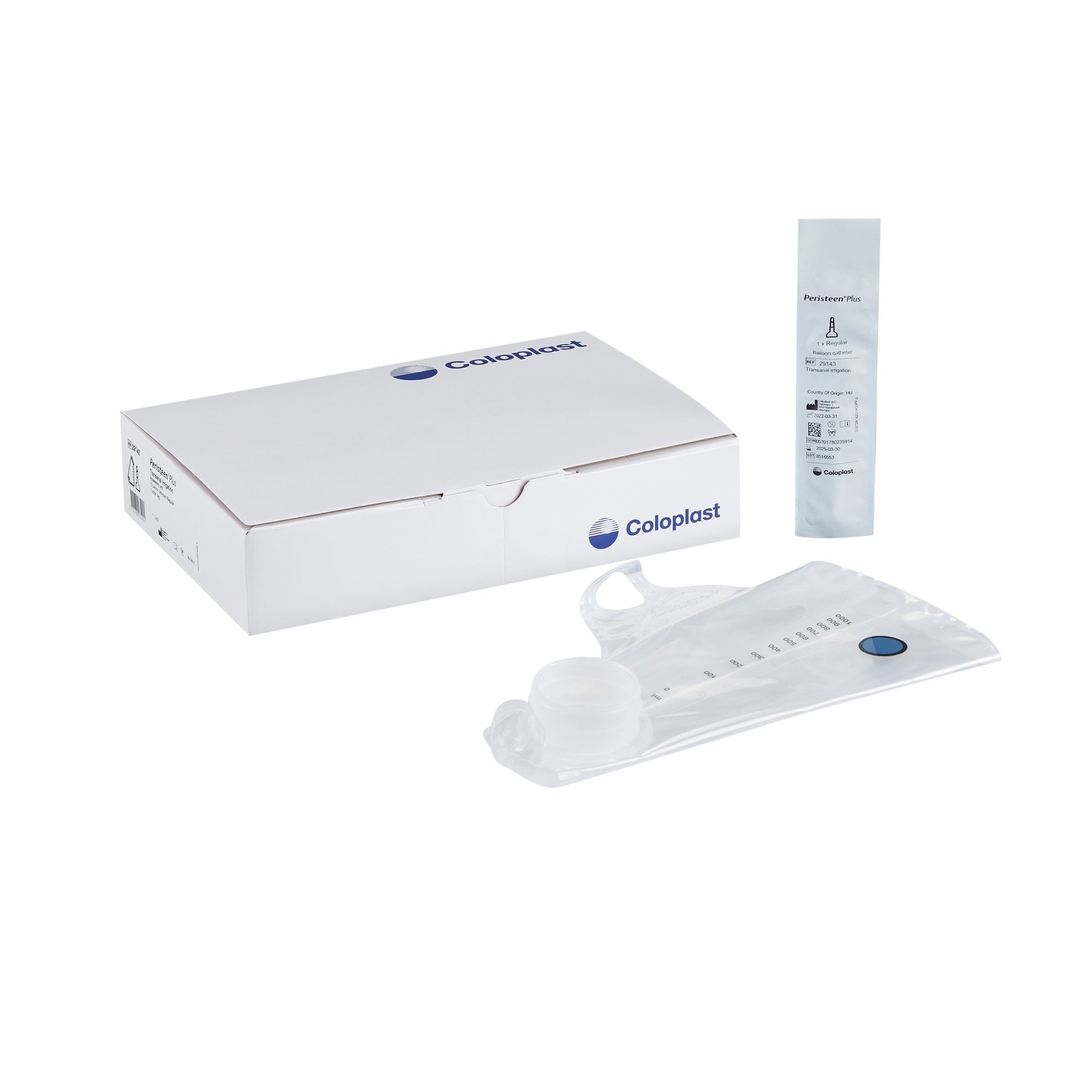 Coloplast - Balloon Catheter Accessory Unit Peristeen® Plus 15 Regular Catheters, 1 Water Bag [1/BX]