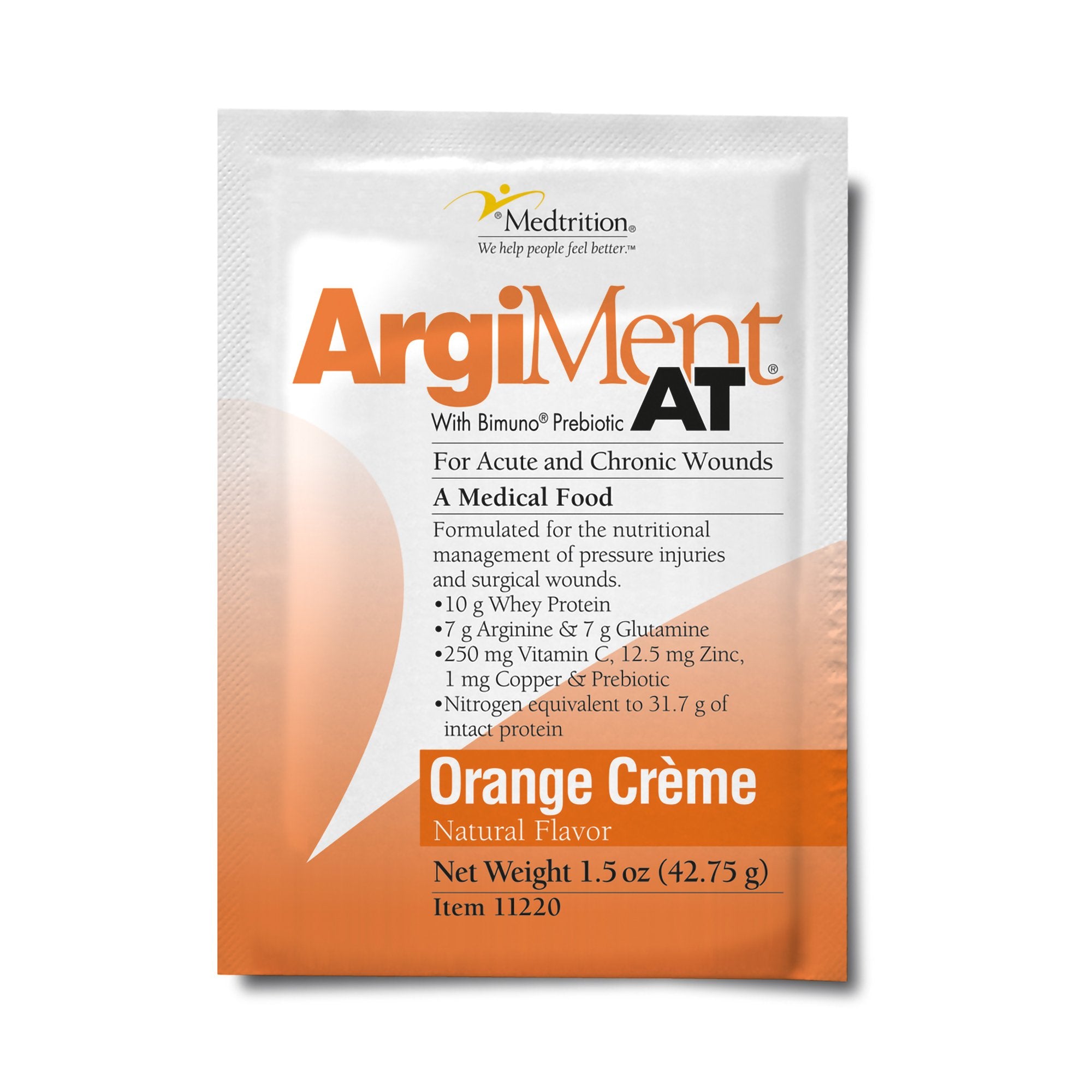 Medtrition/National Nutrition - Oral Supplement ArgiMent® AT Orange Crème Flavor Powder 1.5 oz. Individual Packet [1/EA]
