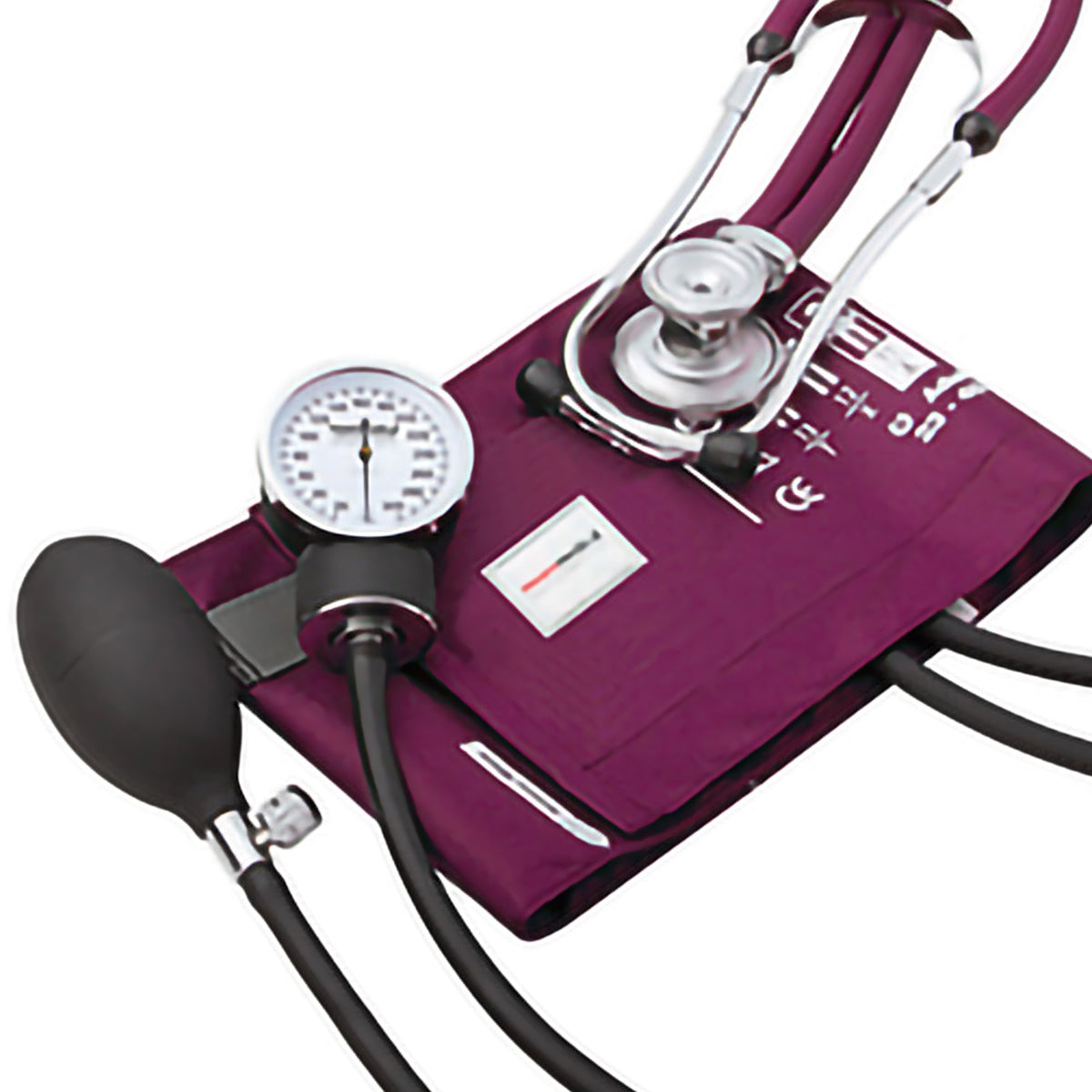 McKesson Brand - Reusable Aneroid / Stethoscope Set McKesson Brand 23 to 33 cm Adult Cuff Dual Head Sprague Stethoscope Pocket Aneroid [1/EA] (1067623_EA)