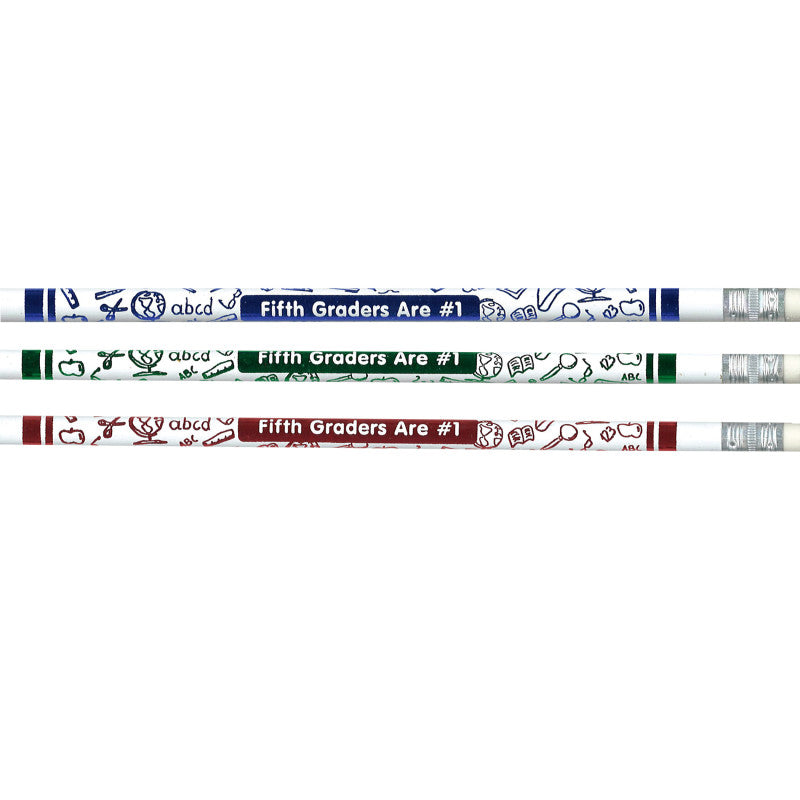 MOON PRODUCTS - 5th Graders Are #1 Pencils, 12 Per Pack, 12 Packs (JRM7865B-12)
