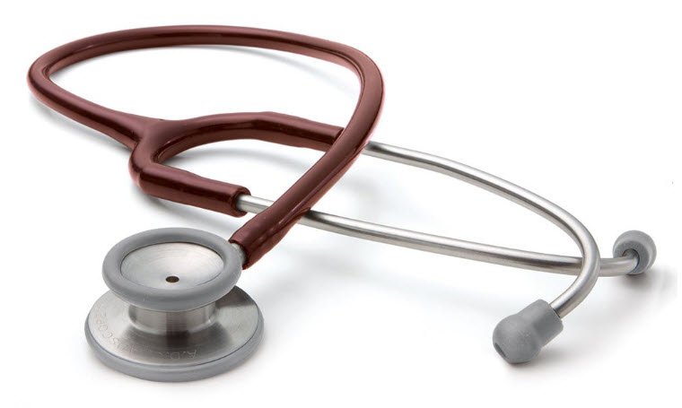 American Diagnostic Corp - Clinician Stethoscope Adscope® 603 Burgundy 1-Tube 22 Inch Tube Double Sided Chestpiece [1/EA]