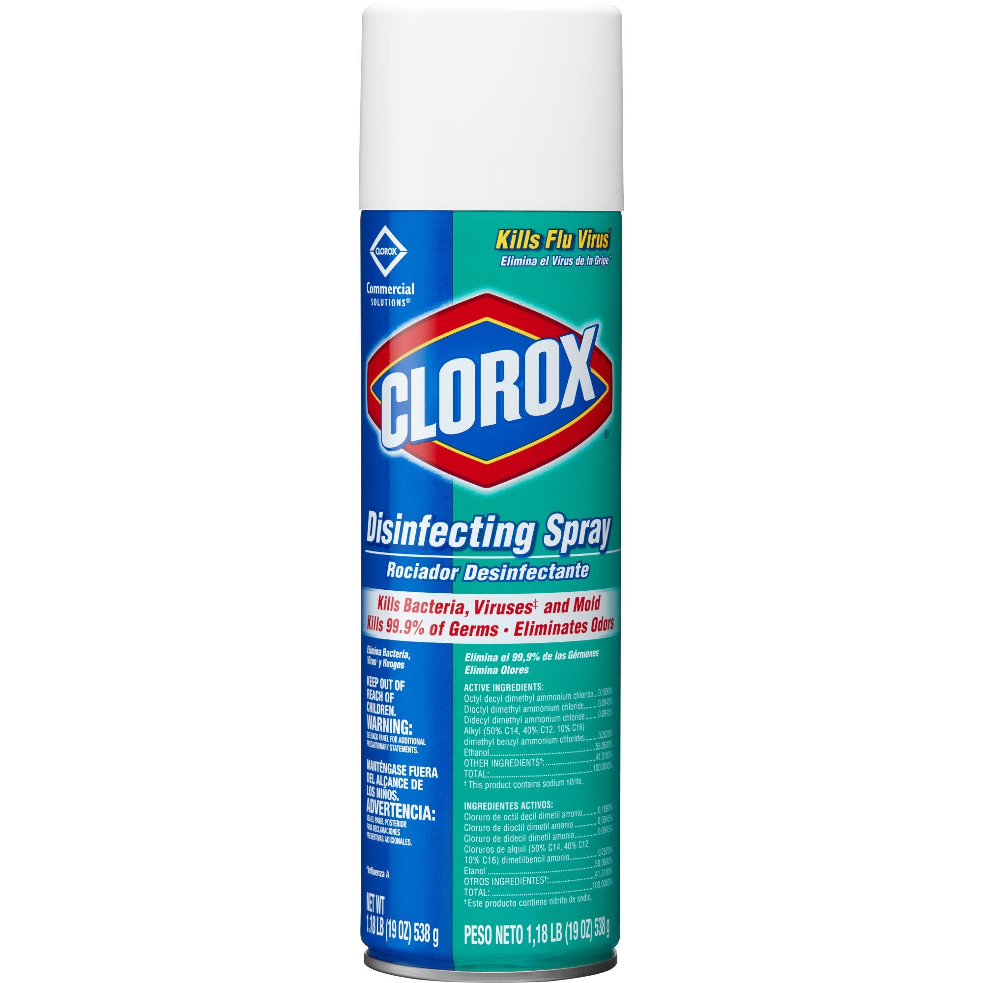 The Clorox Company - Clorox Commercial Solutions® Clorox® Surface Disinfectant Alcohol Based Aerosol Spray Liquid 19 oz. Can Fresh Scent NonSterile [12/CS]