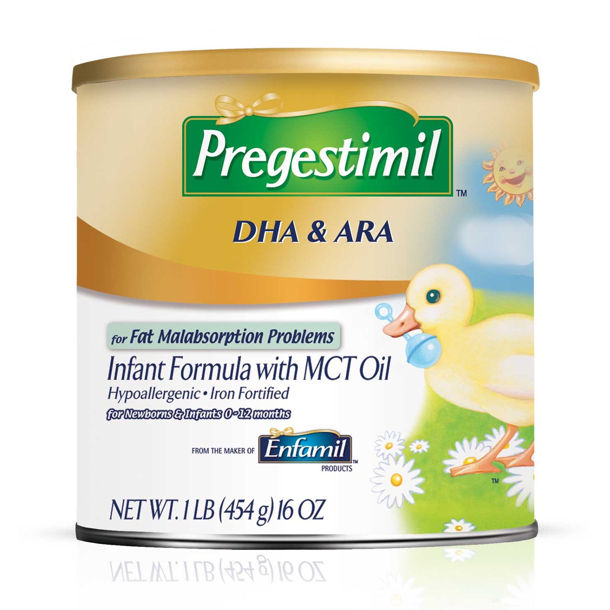 Mead Johnson - Infant Formula Pregestimil® Unflavored 1 lb. Can Powder MCT Oil Fat Malabsorption [6/CS]