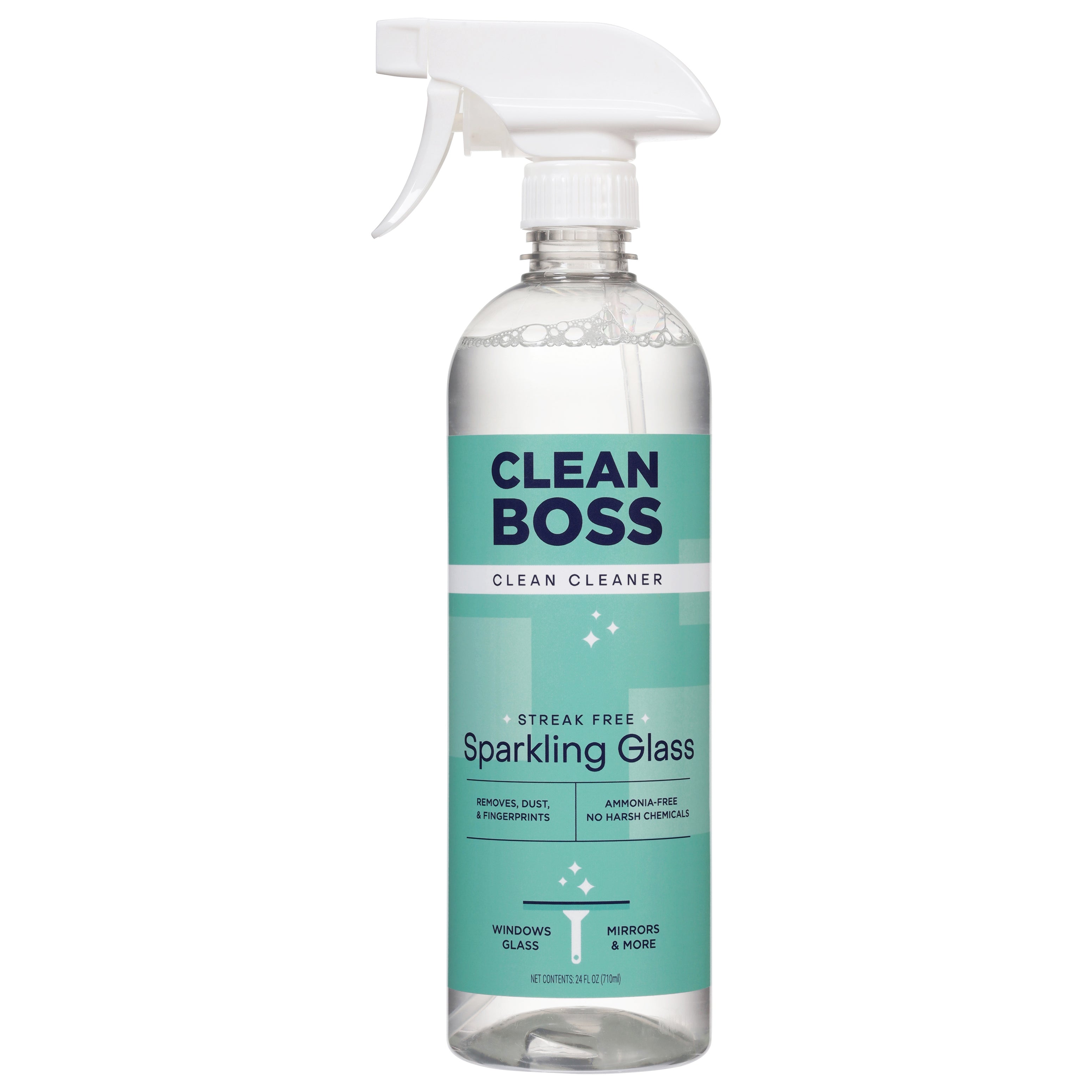 Clean Boss Streak Free Sparkling Glass Cleaner 24 fl oz - Case of 6