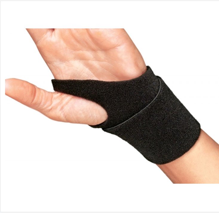 DJO - Wrist Support ProCare® Wraparound / Wristlet Nylon Left or Right Wrist Black One Size Fits Most [1/EA]