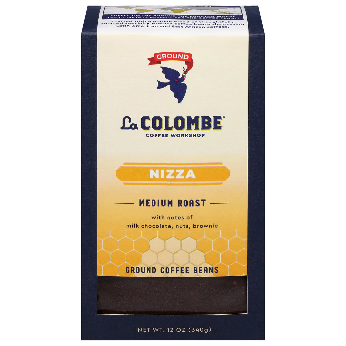 La Colombe Ground Medium Roast Nizza Coffee Beans 12 oz - Case of 4