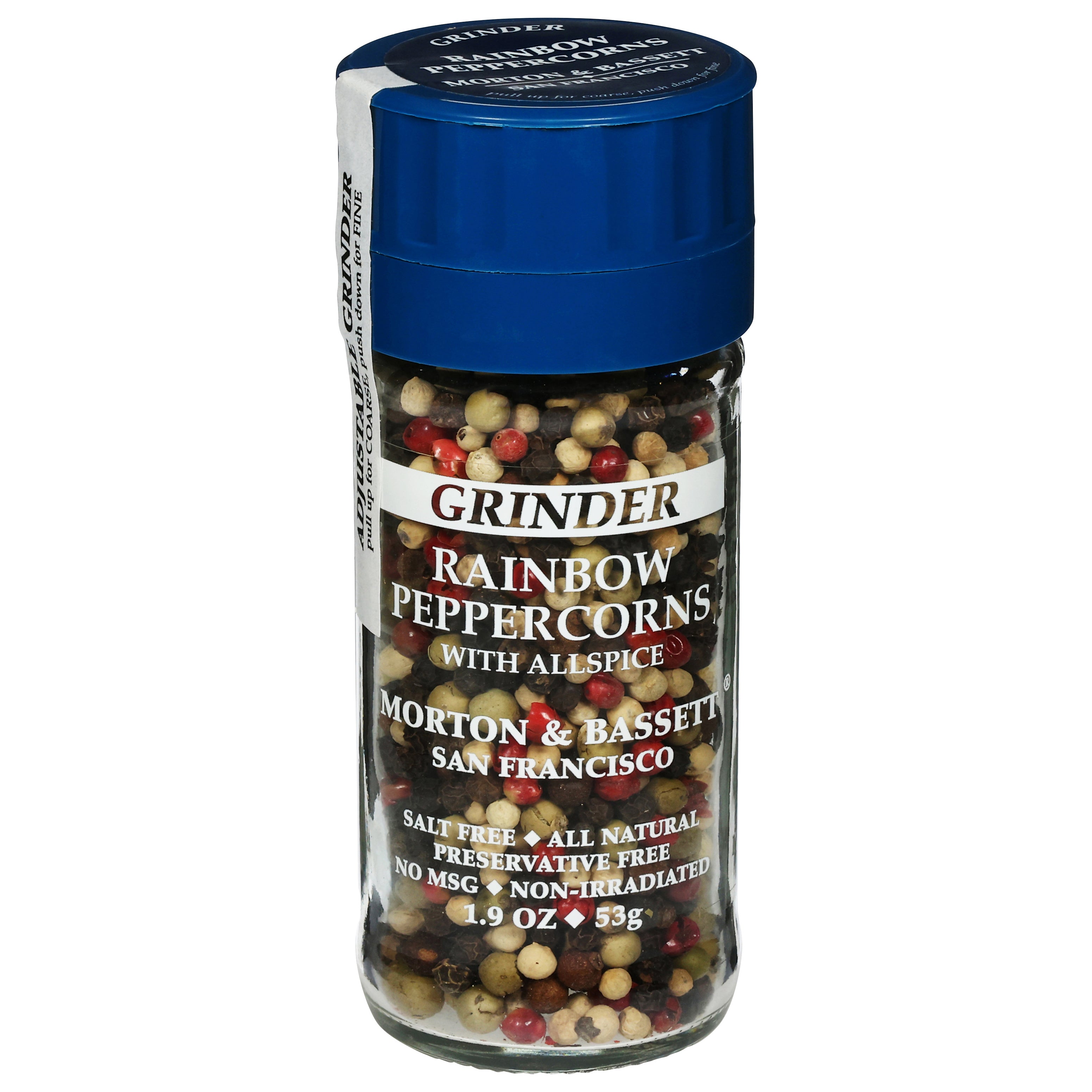 Morton & Bassett Grinder Rainbow Peppercorns with Allspice 1.9 oz - Case of 3