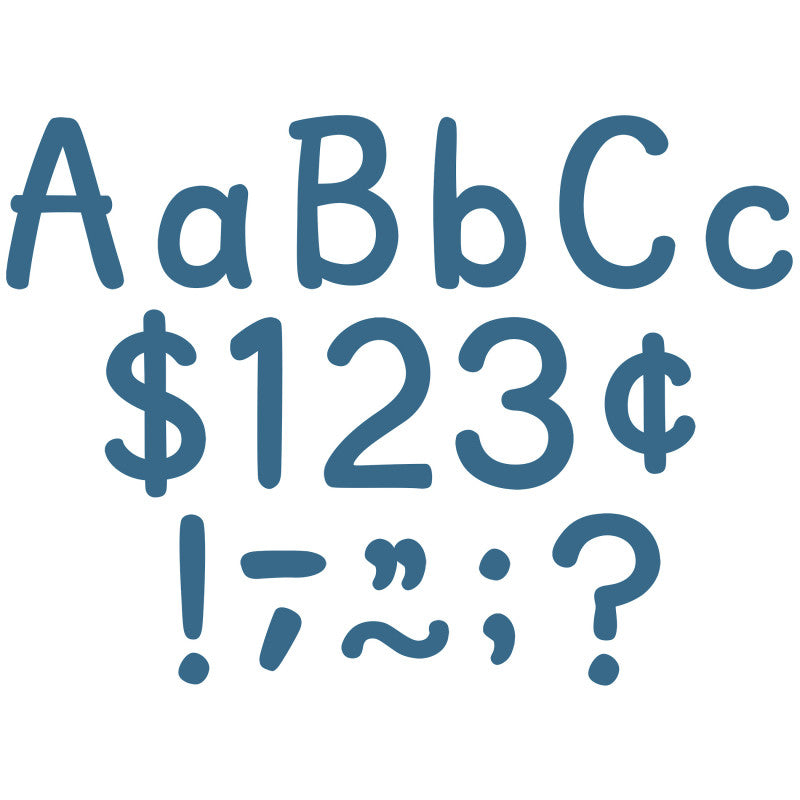 TEACHER CREATED RESOURCES - Slate Blue 4" Modern Classic Letters Combo Pack, 257 Per Pack, 2 Packs
