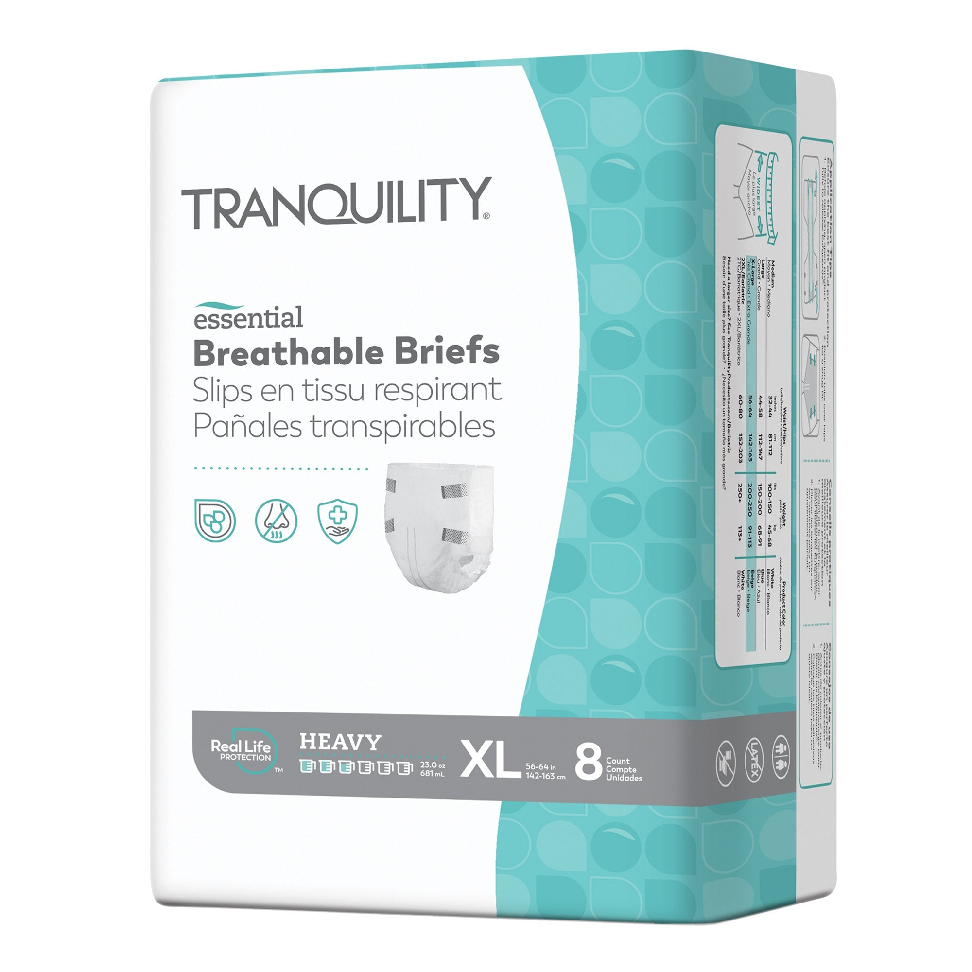 Principle Business Enterprises - Unisex Adult Incontinence Brief Tranquility® Essential X-Large Disposable Heavy Absorbency [8/BG]