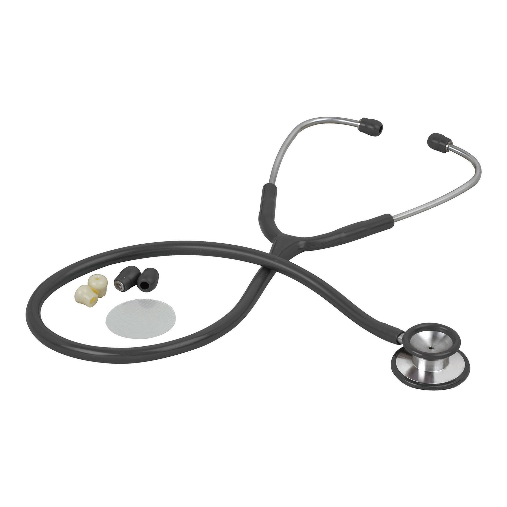 Veridian Healthcare LLC - Clinician Stethoscope Veridian Black 1-Tube 25 Inch Tube Double Sided Chestpiece [1/EA]