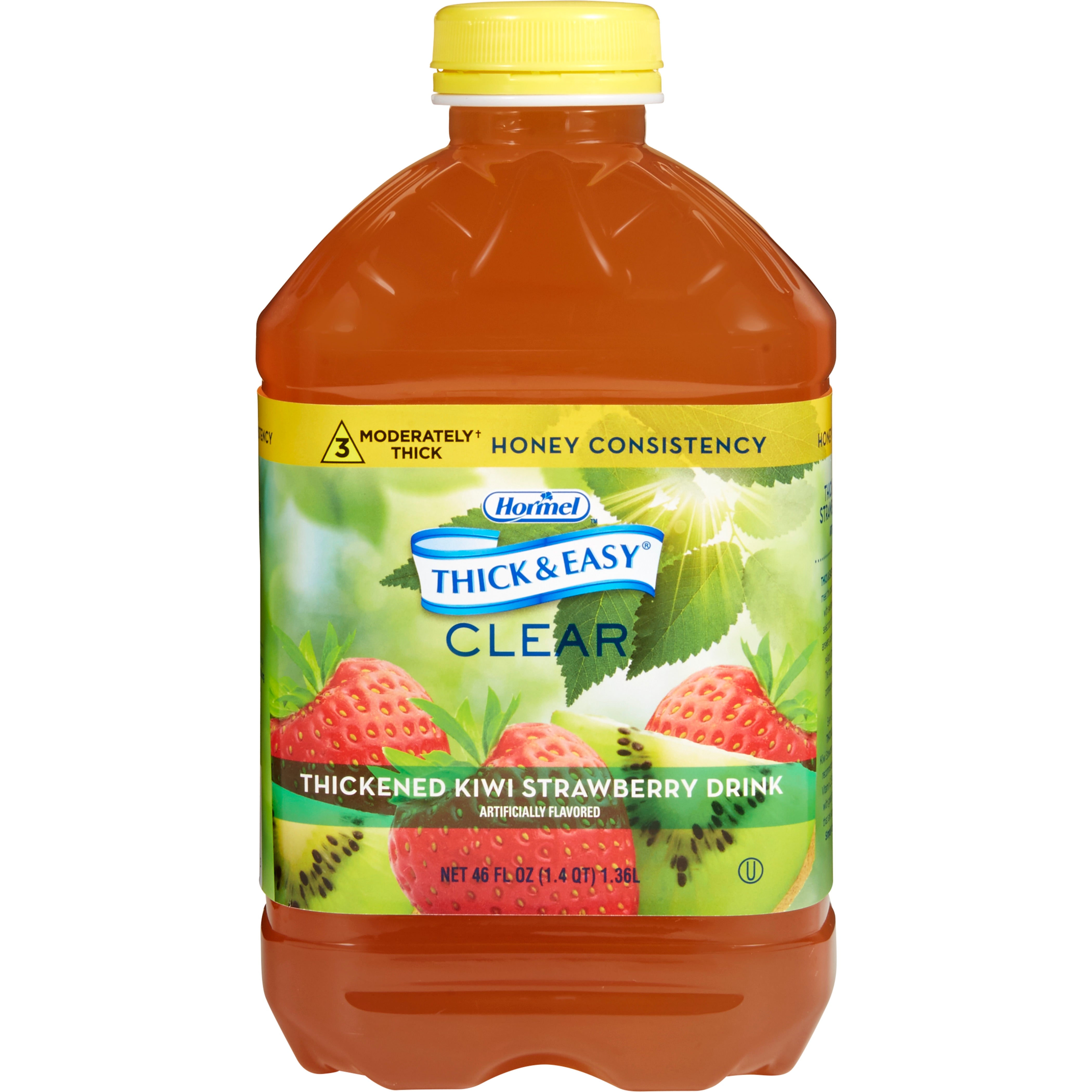 Lyons Magnus LLC - Thickened Beverage Thick & Easy® 46 oz. Bottle Kiwi Strawberry Flavor Liquid IDDSI Level 3 Moderately Thick/Liquidized [1/EA]