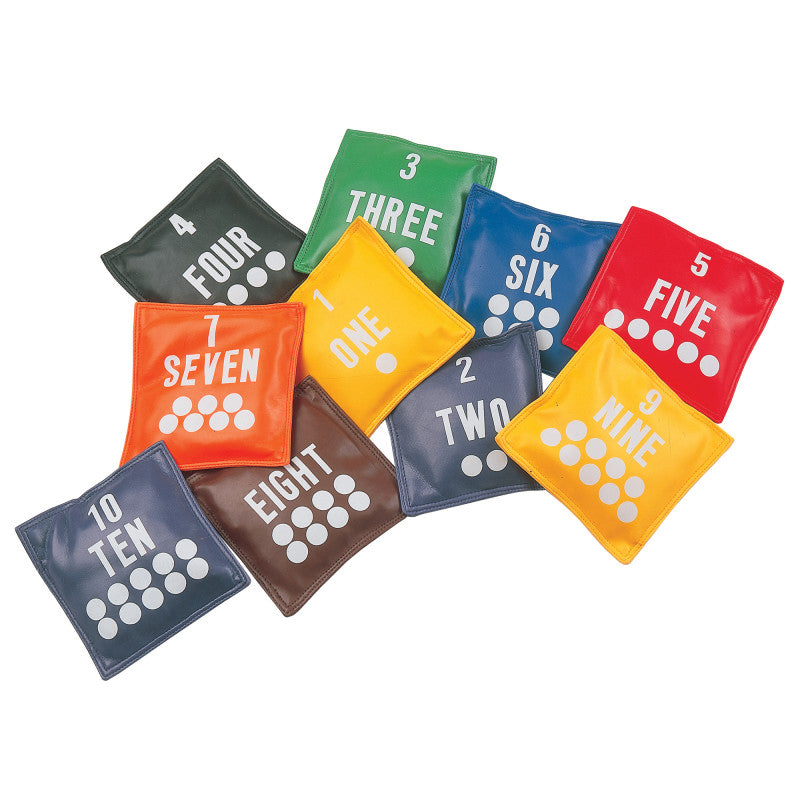 CHAMPION SPORTS - Numbered Bean Bags, Set of 10