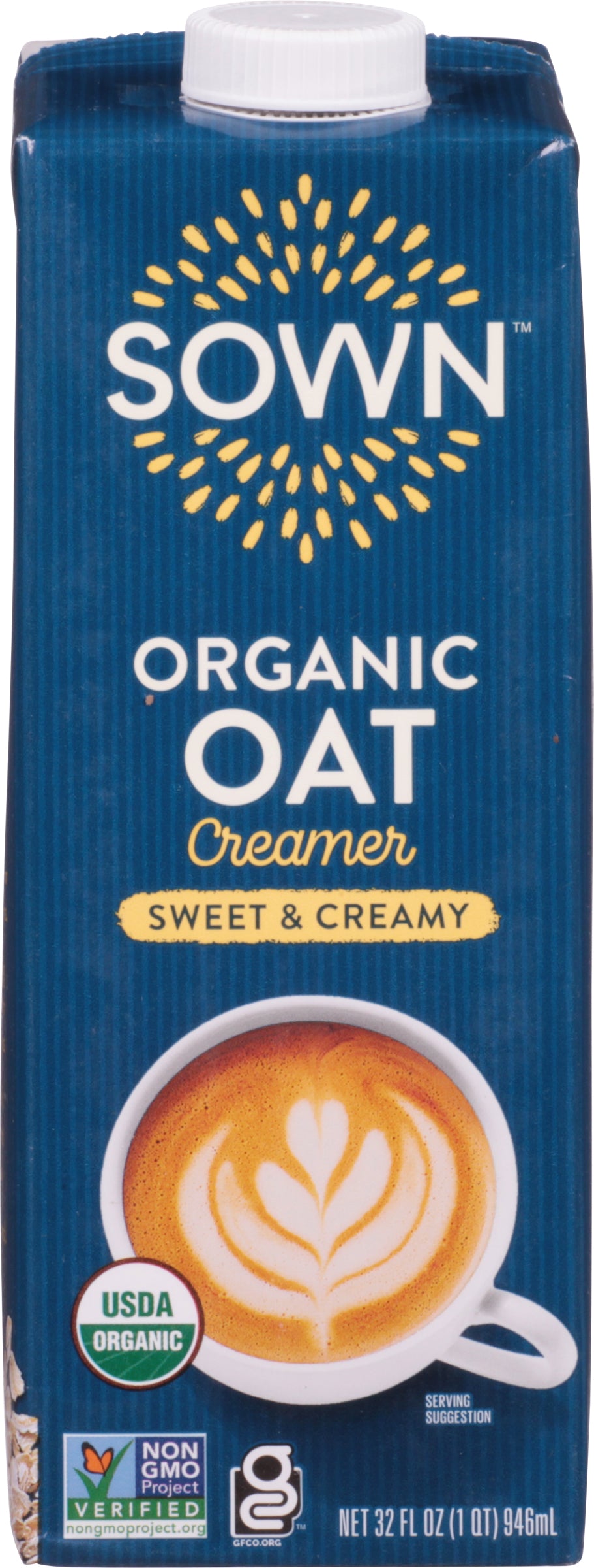 Sown Organic Sweet & Creamy Oat Creamer 32 fl oz - Case of 6