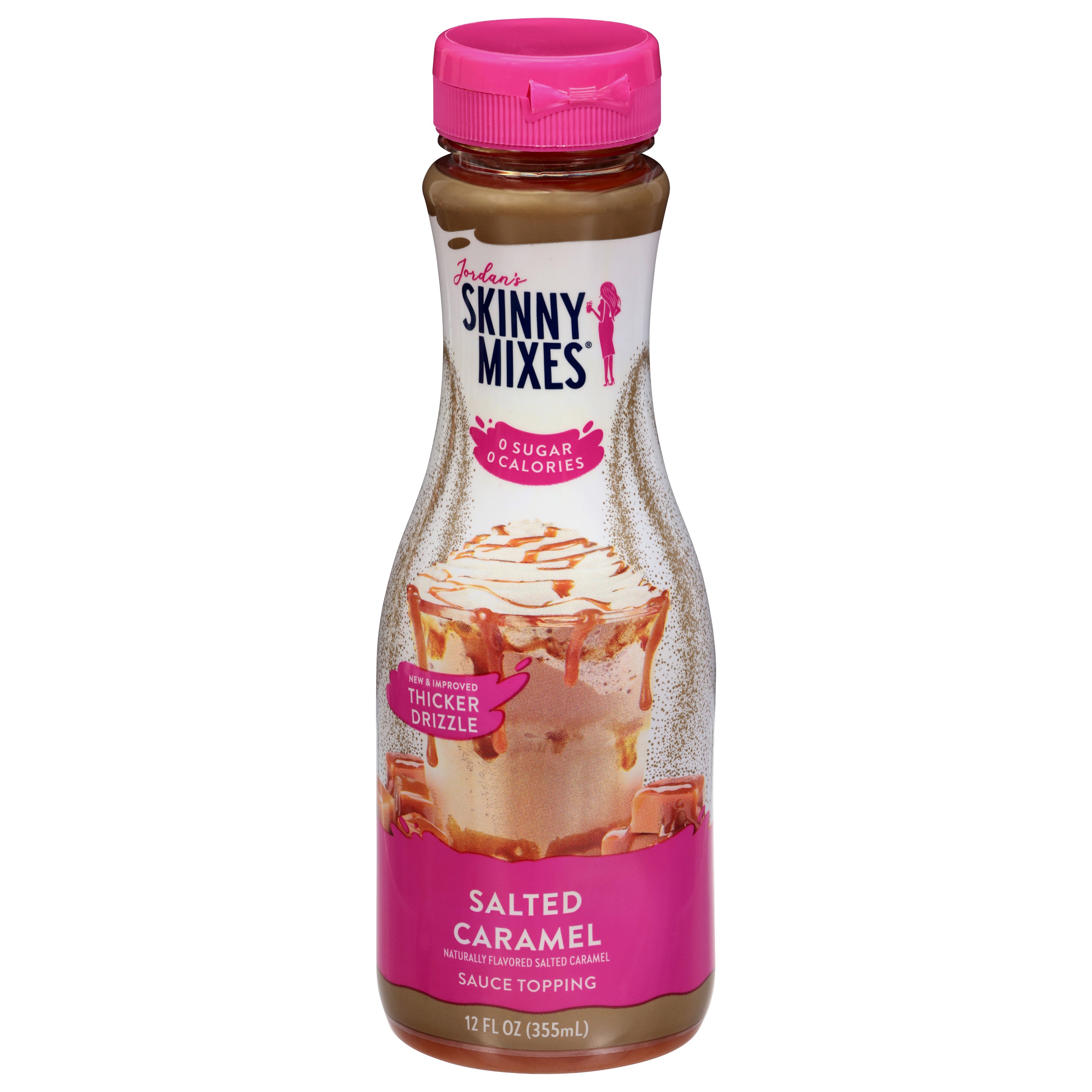 Jordan's Skinny Mixes Salted Caramel Sauce Topping 12 fl oz - Case of 6