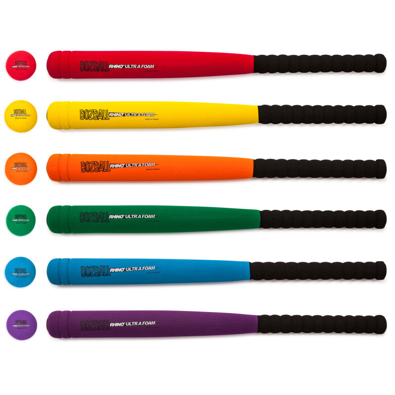 CHAMPION SPORTS - Rhino® Ultra Foam 29-Inch Bat & Ball Set, Set of 6