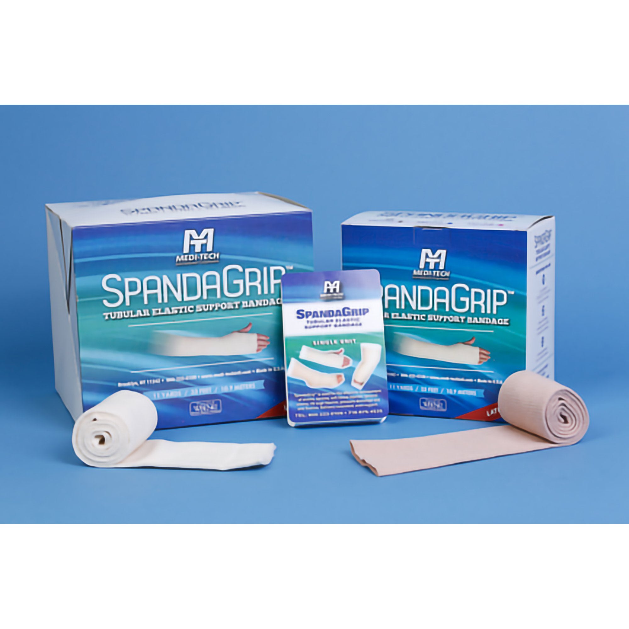 Medi-Tech International - Elastic Tubular Support Bandage SpandaGrip™ 1-1/2 Inch X 11 Yard Infant Feet / Arm Pull On Natural NonSterile Size A Standard Compression [1/BX]