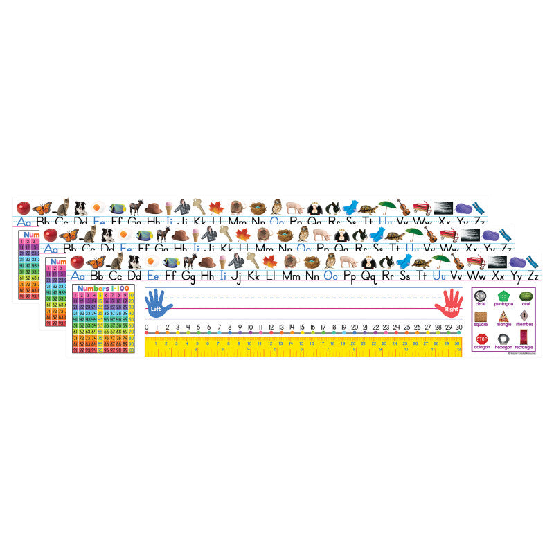 TEACHER CREATED RESOURCES - Colorful Traditional Printing Jumbo Name Plates, 18" x 24", 36 Per Pack, 3 Packs