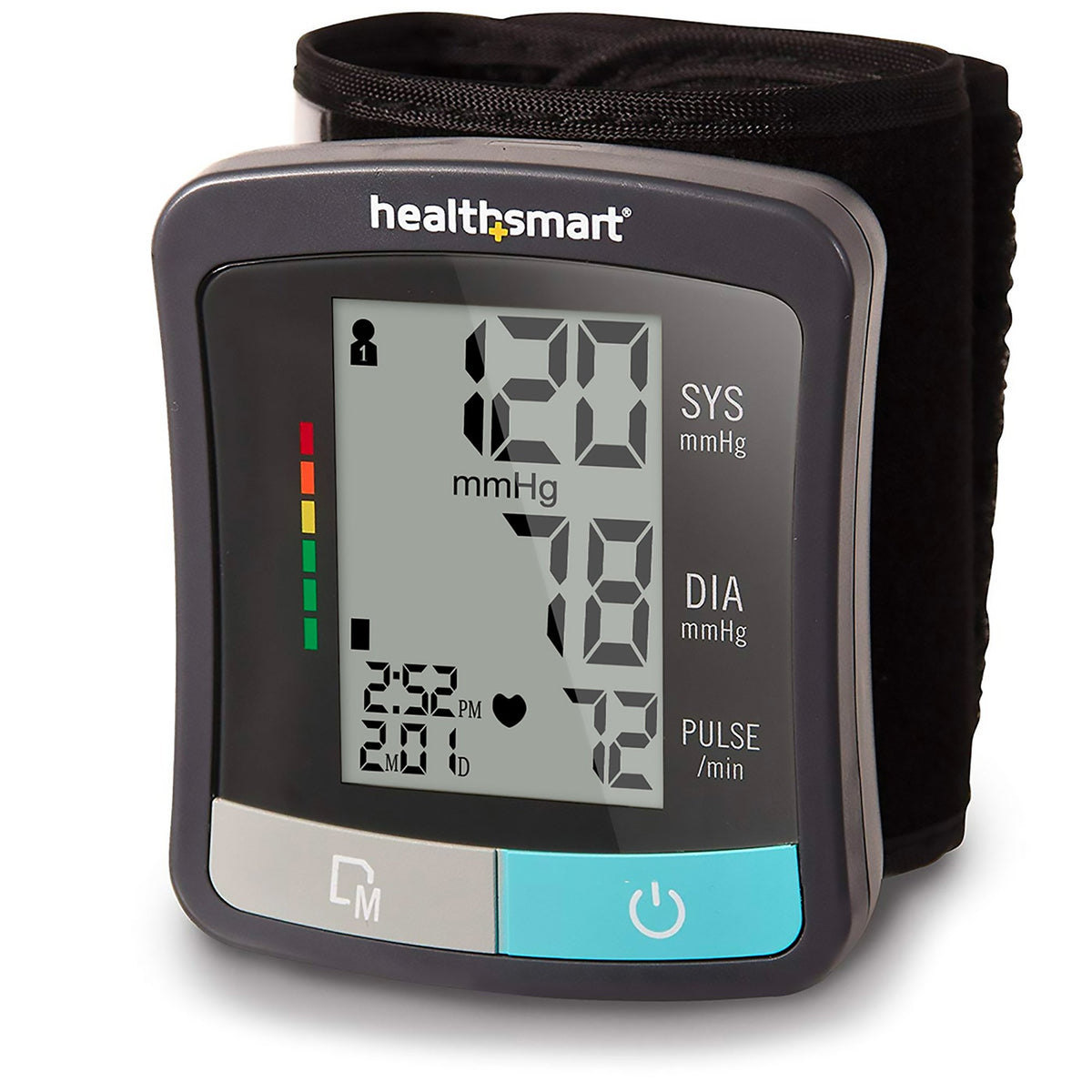 Mabis Healthcare - Home Automatic Digital Blood Pressure Monitor MABIS® One Size Fits Most Cuff Nylon Cuff 13 - 21 cm Wrist [1/EA]