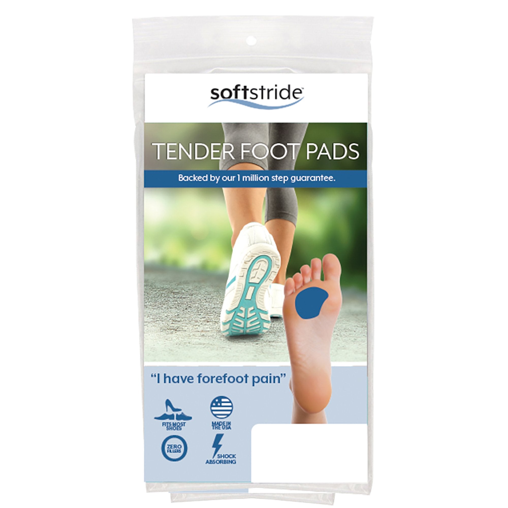 Brownmed - Shoe Insert Soft Stride™ Tender Foot Viscoelastic Polymer Female 8 to 10 / Male 6-1/2 to 8-1/2 [1/PR]