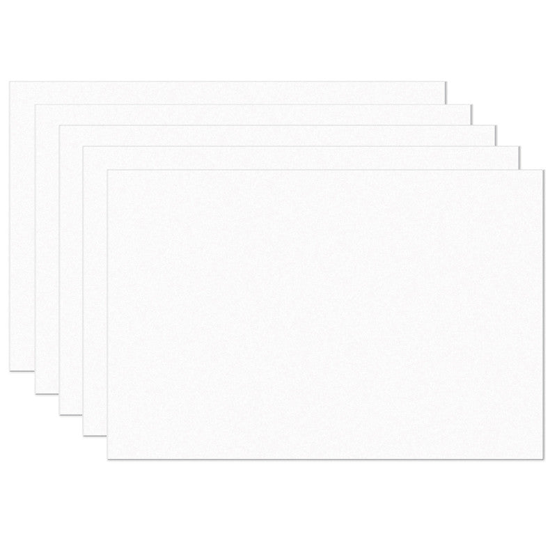 PRANG - Construction Paper, Bright White, 12" x 18", 100 Sheets Per Pack, 5 Packs
