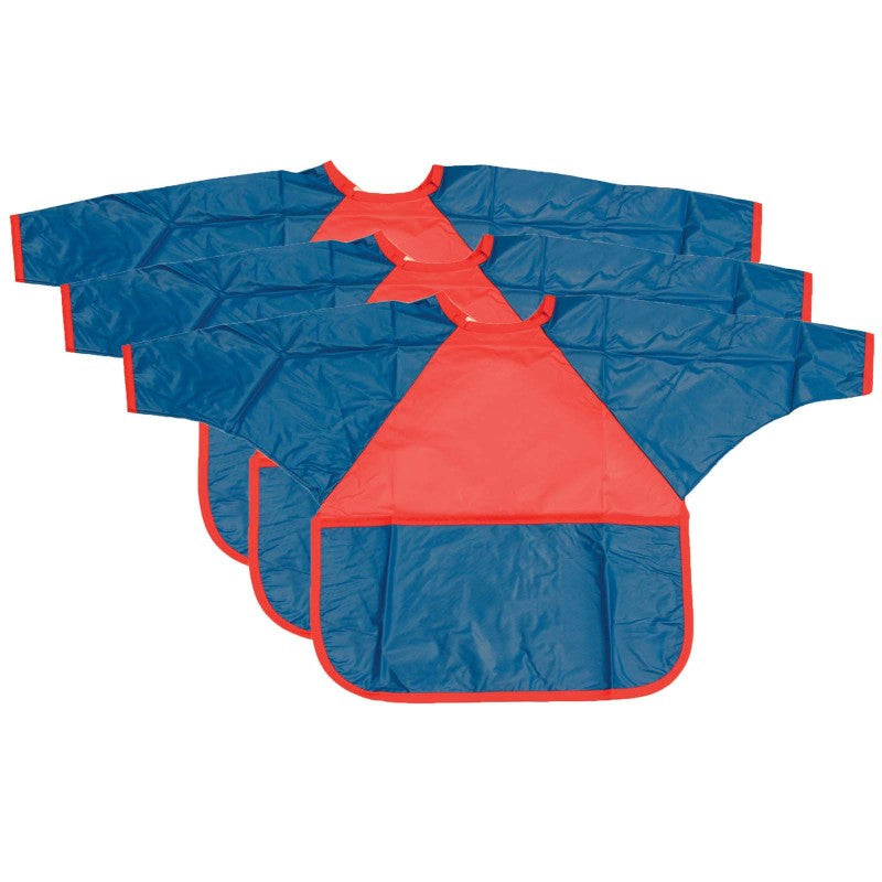 CHILDREN'S FACTORY - Washable Smock, 18 Months - 3 Years, Pack of 3
