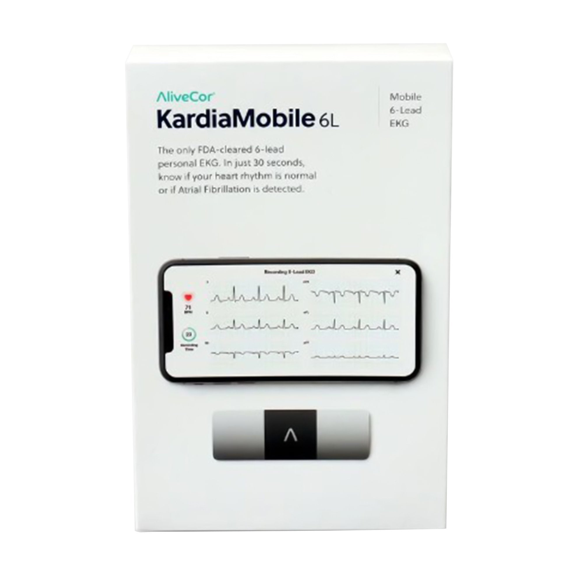 AliveCor Inc - Electrocardiograph KardiaMobile® Card Battery Operated Smart Phone Display Resting [24/CS] (1251866_CS)