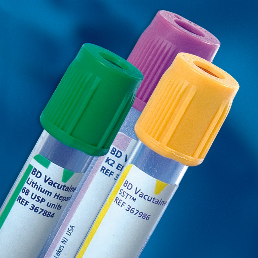 BD - BD Vacutainer® Venous Blood Collection Tube Lithium Heparin Additive 6 mL BD Hemogard™ Closure Plastic Tube [1000/CS]