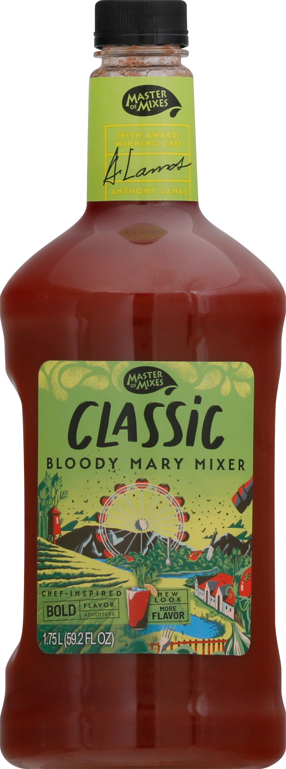 Master of Mixes Classic Bloody Mary Bold Flavor Adventure Mixer 1.75 lt - Case of 6