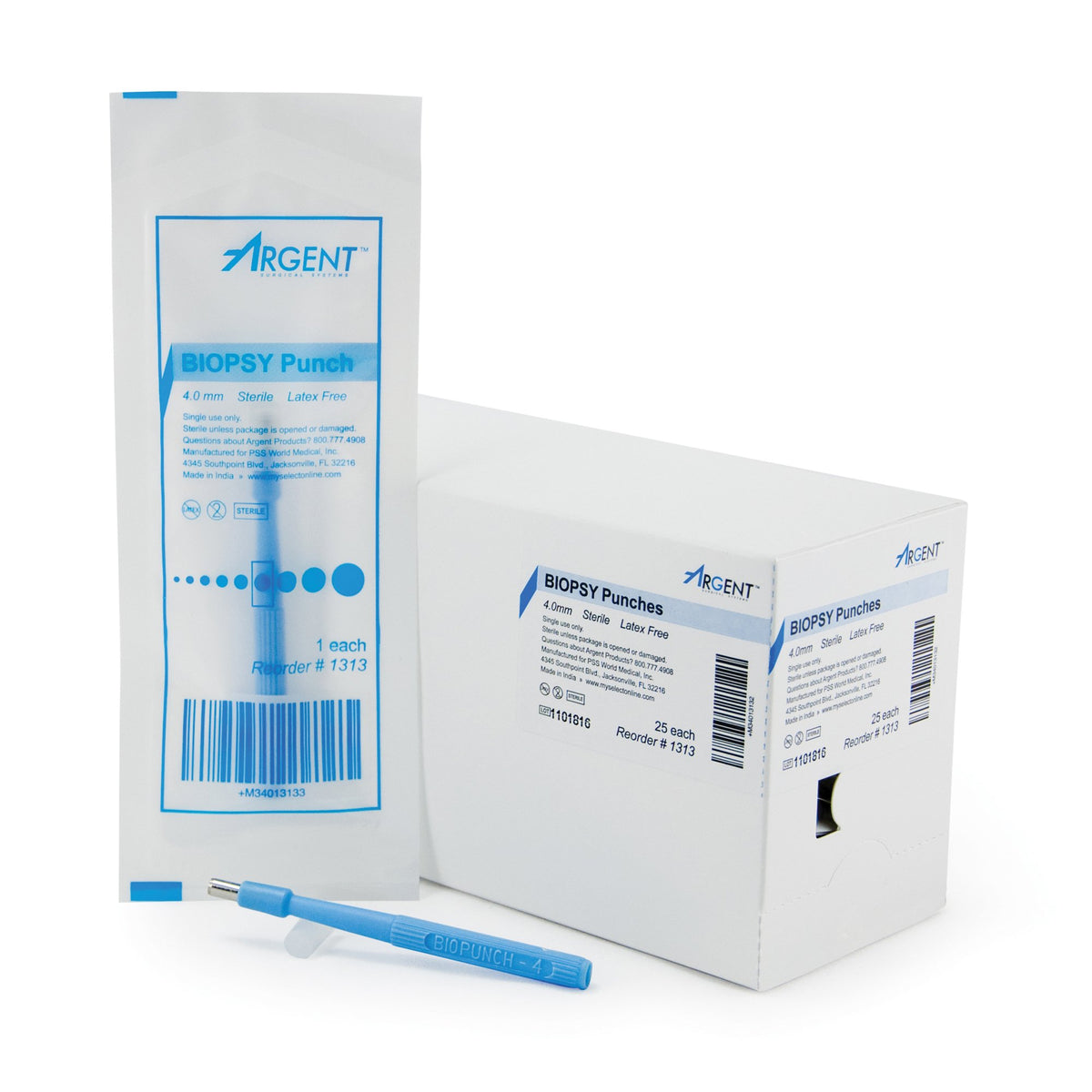 McKesson Brand - Biopsy Punch McKesson Argent™ Dermal 4 mm [1/EA]