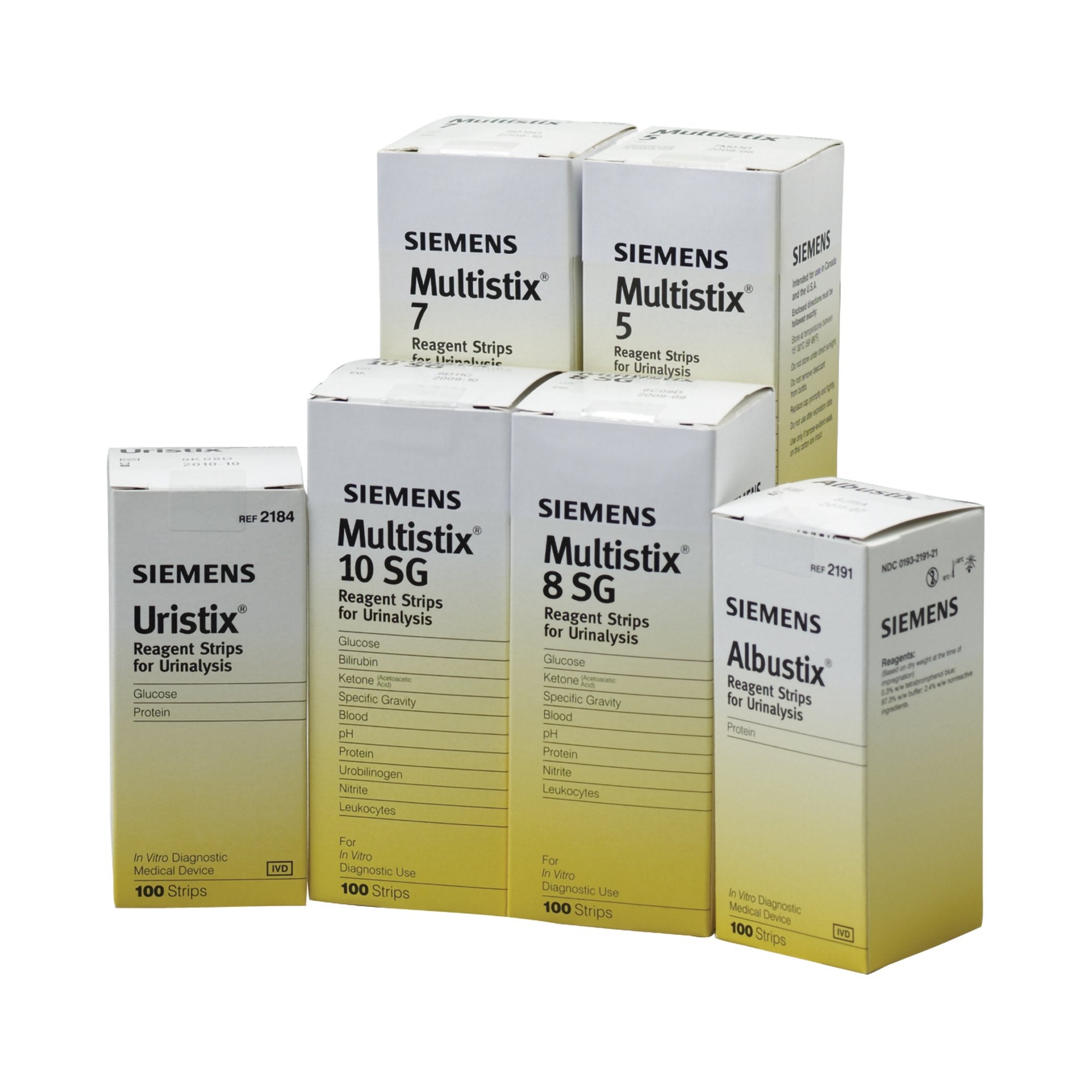 Siemens - Urinalysis Reagent Multistix® Blood, Glucose, Leukocytes, Protein For Urinalysis [24/CS]